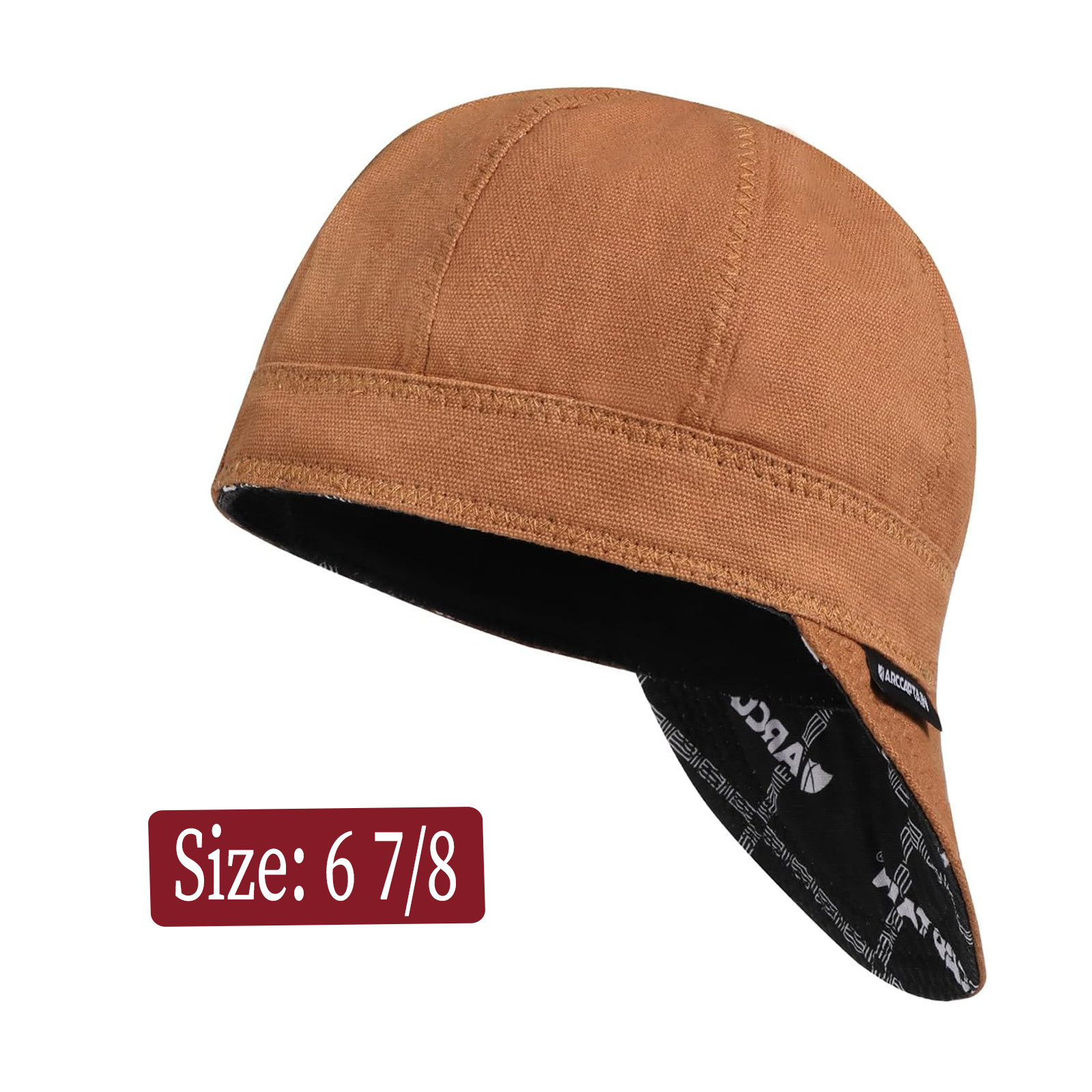 ARCCAPTAIN Welding Cap Protective Welders Hat Reversible 8 Panel 100% Cotton New