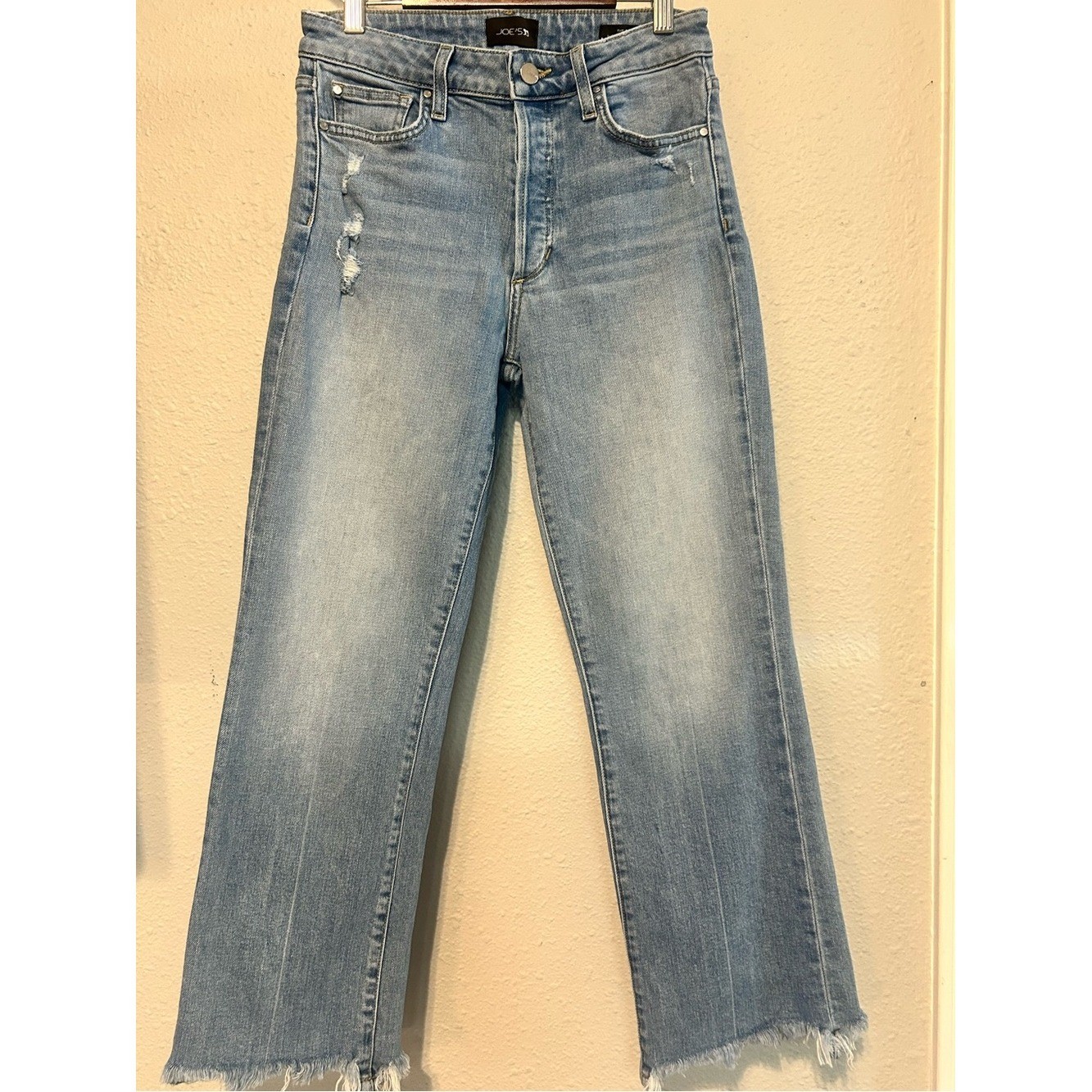 Joe’s Jeans Light Blue Wide Leg Raw Hem Jeans