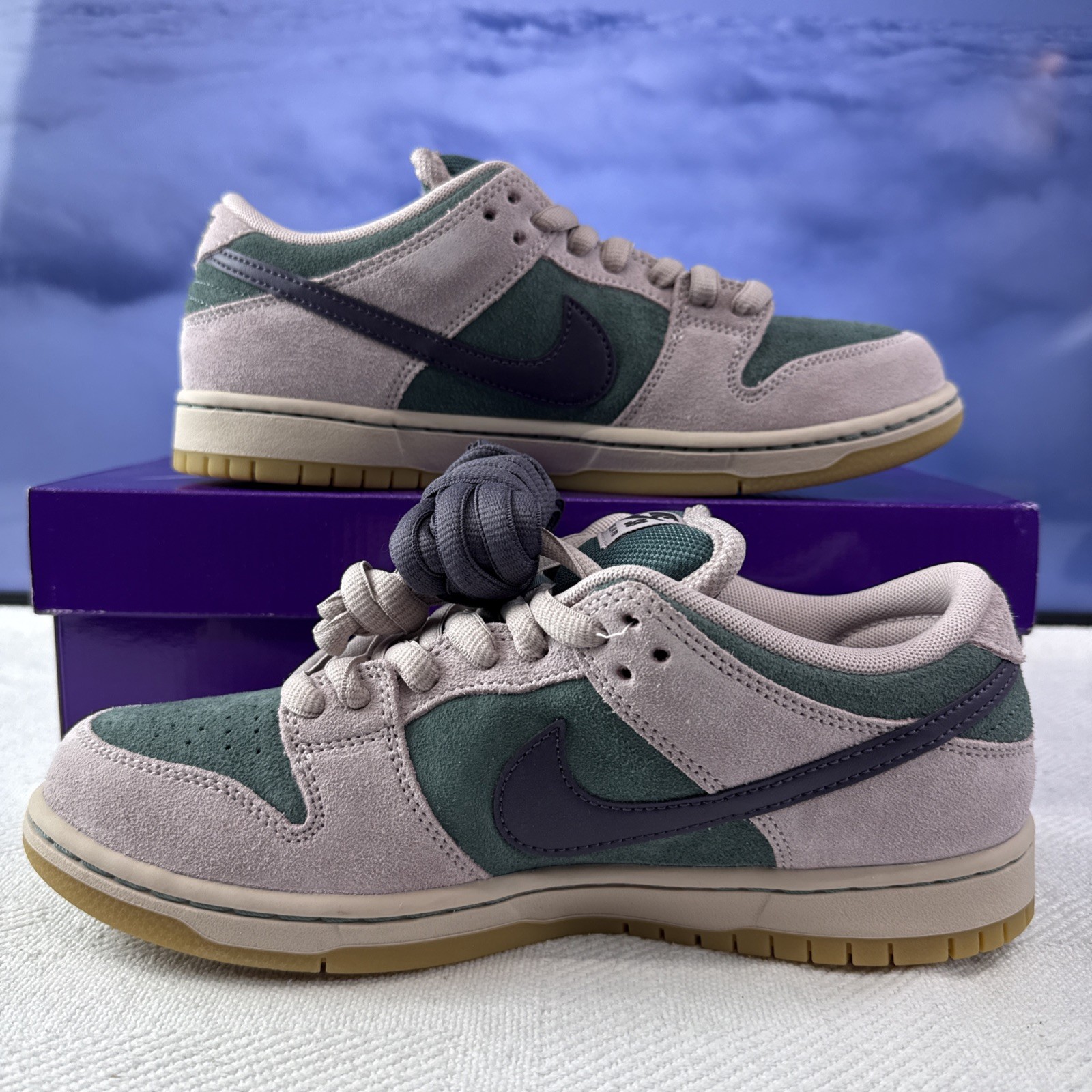 Nike SB Dunk Low Pro Mineral Slate Dark Raisin – Size 8M / 9.5W (HQ1625-300)