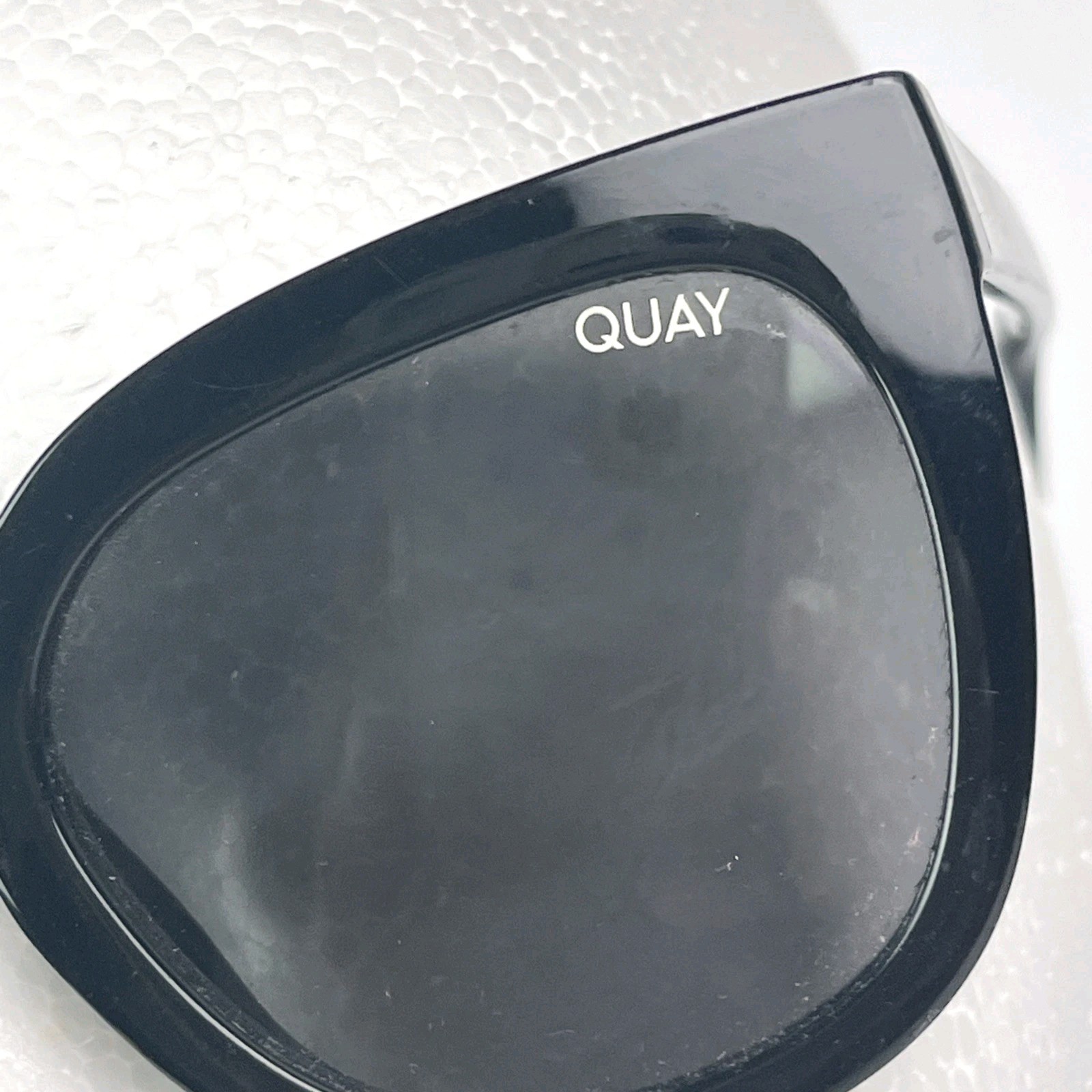 QUAY Women’s Sunglasses Black Plastic Frame Black CAT 3 125mm