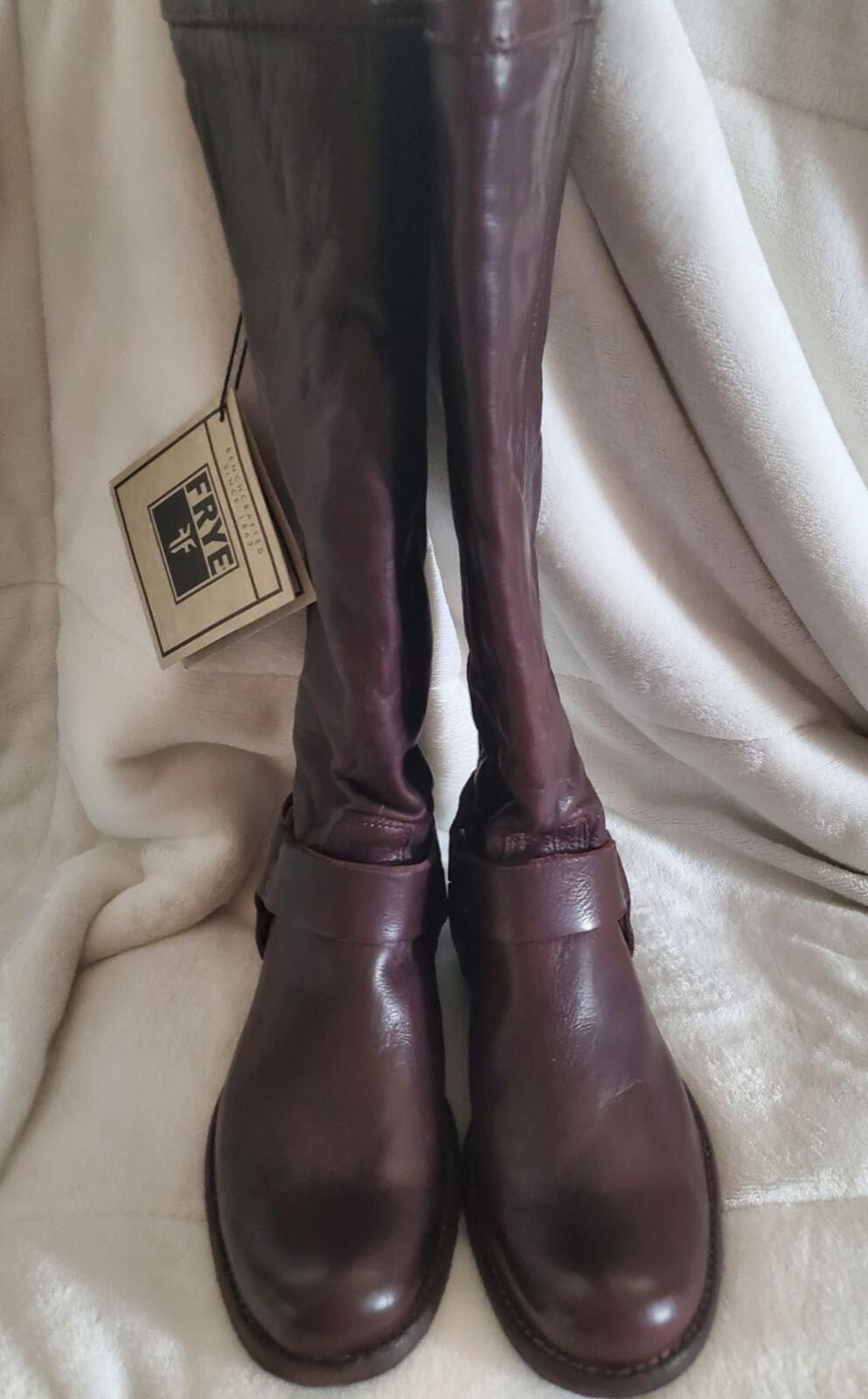 NEW FRYE Phillip Harness Boots Brown 5.5 Womens