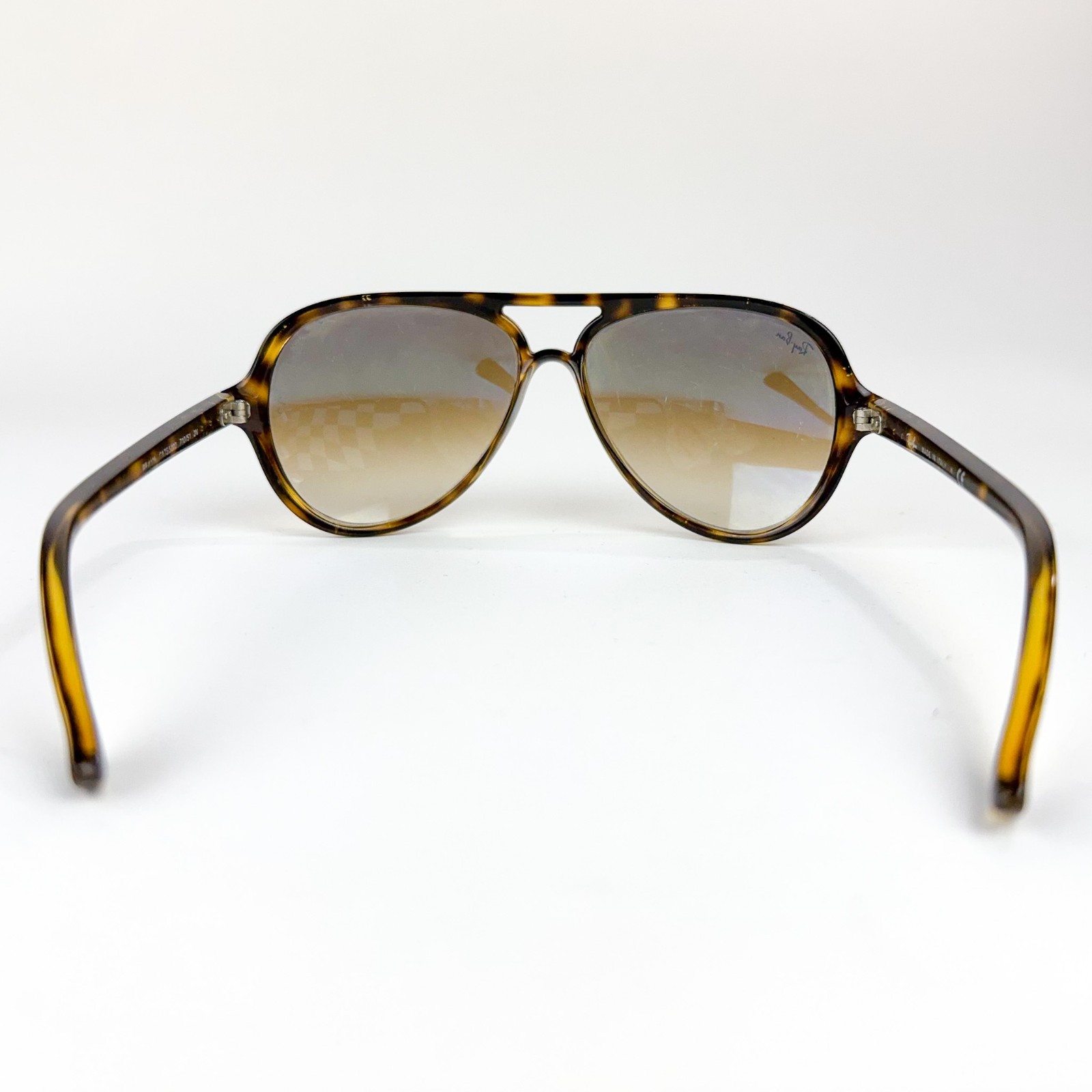 Ray-Ban Cats 5000 Classic Aviator Sunglasses Tortoise Frame Matte Havana