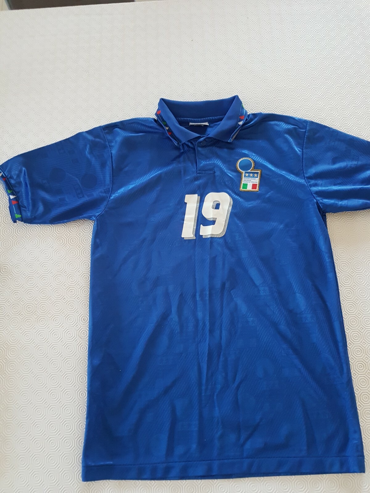 Italy 1993 1994 diadora football shirt soccer jersey L #19 C-OY 3510
