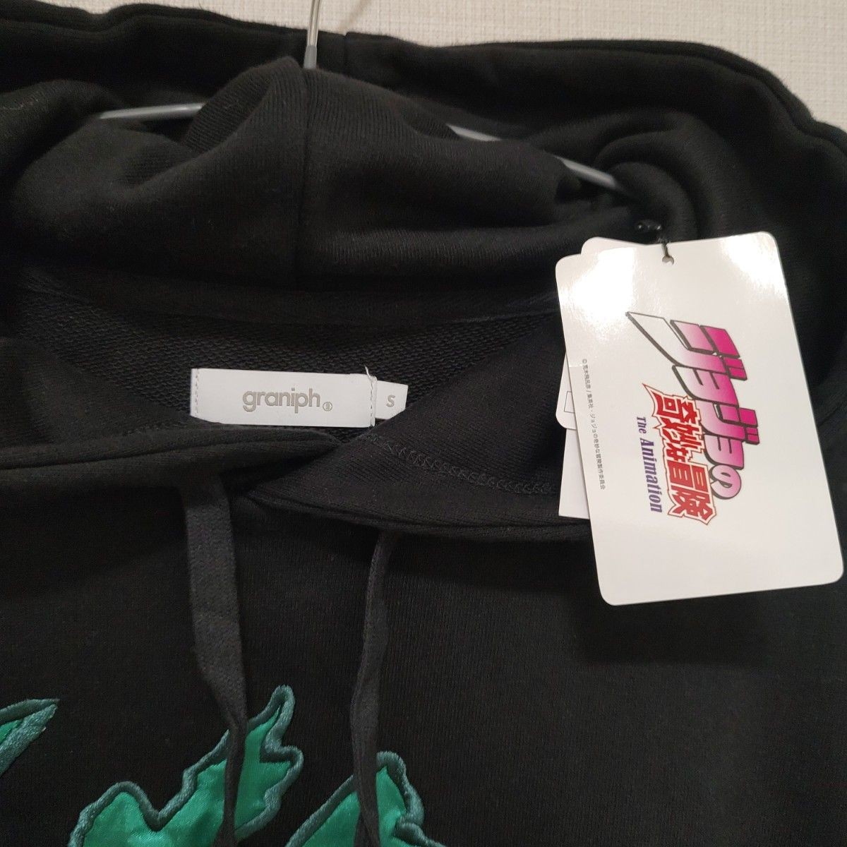 Graniph JoJo’s Bizarre Adventure Memetaa Hoodie S Shoulder 50cm 19.7in