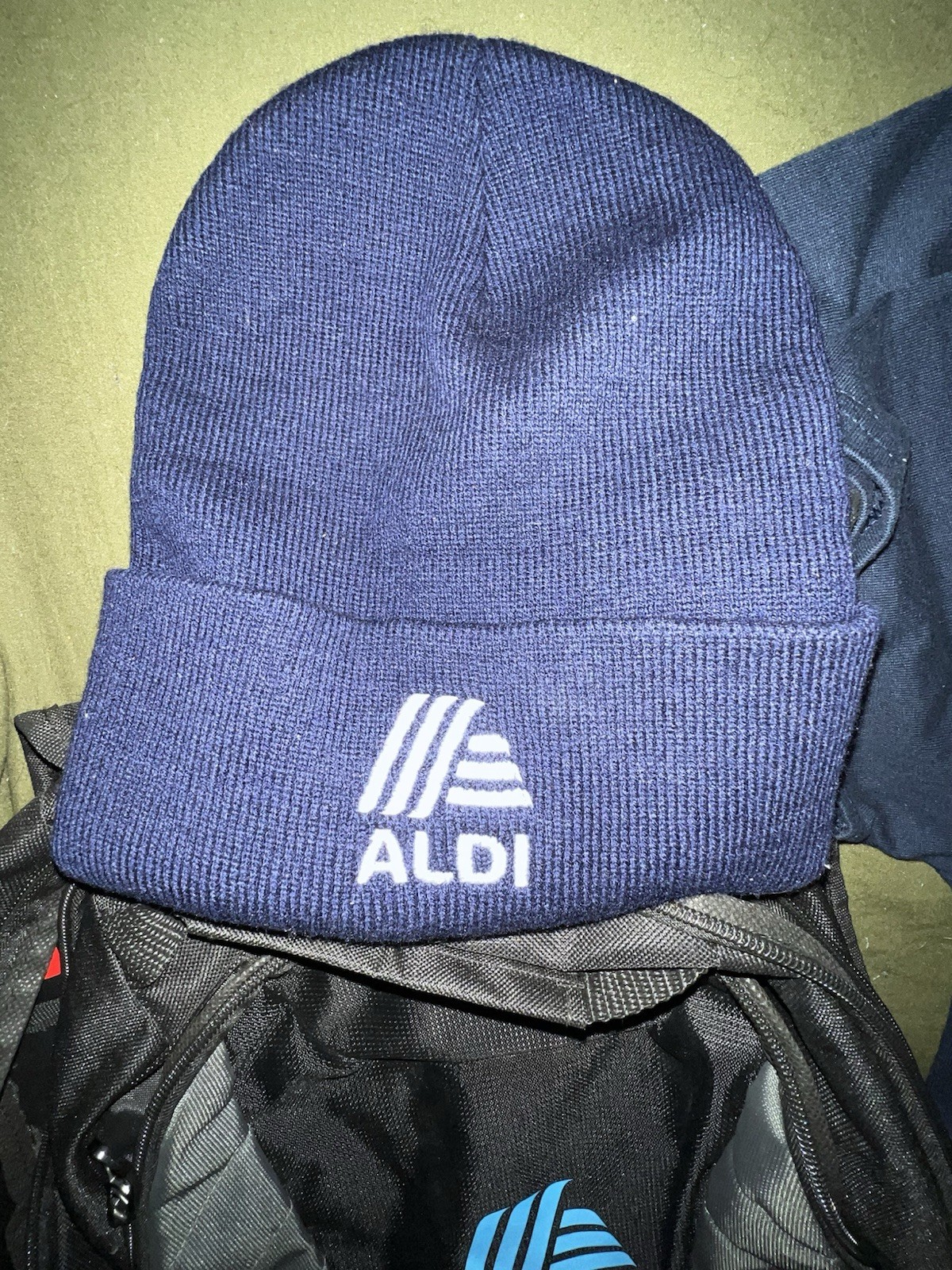 Aldi Gear Lot Backpack Hat and 3 Shirts
