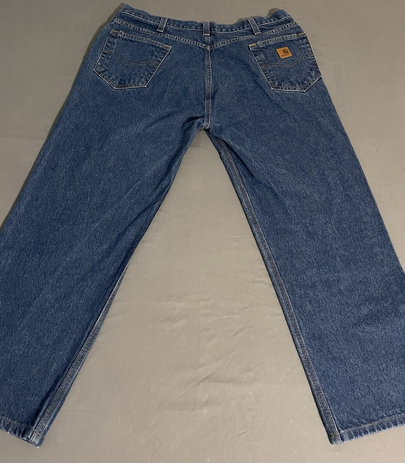Carhartt B480 DVB Relaxed Fit Jeans Mens 40×32 Blue Denim Excellent