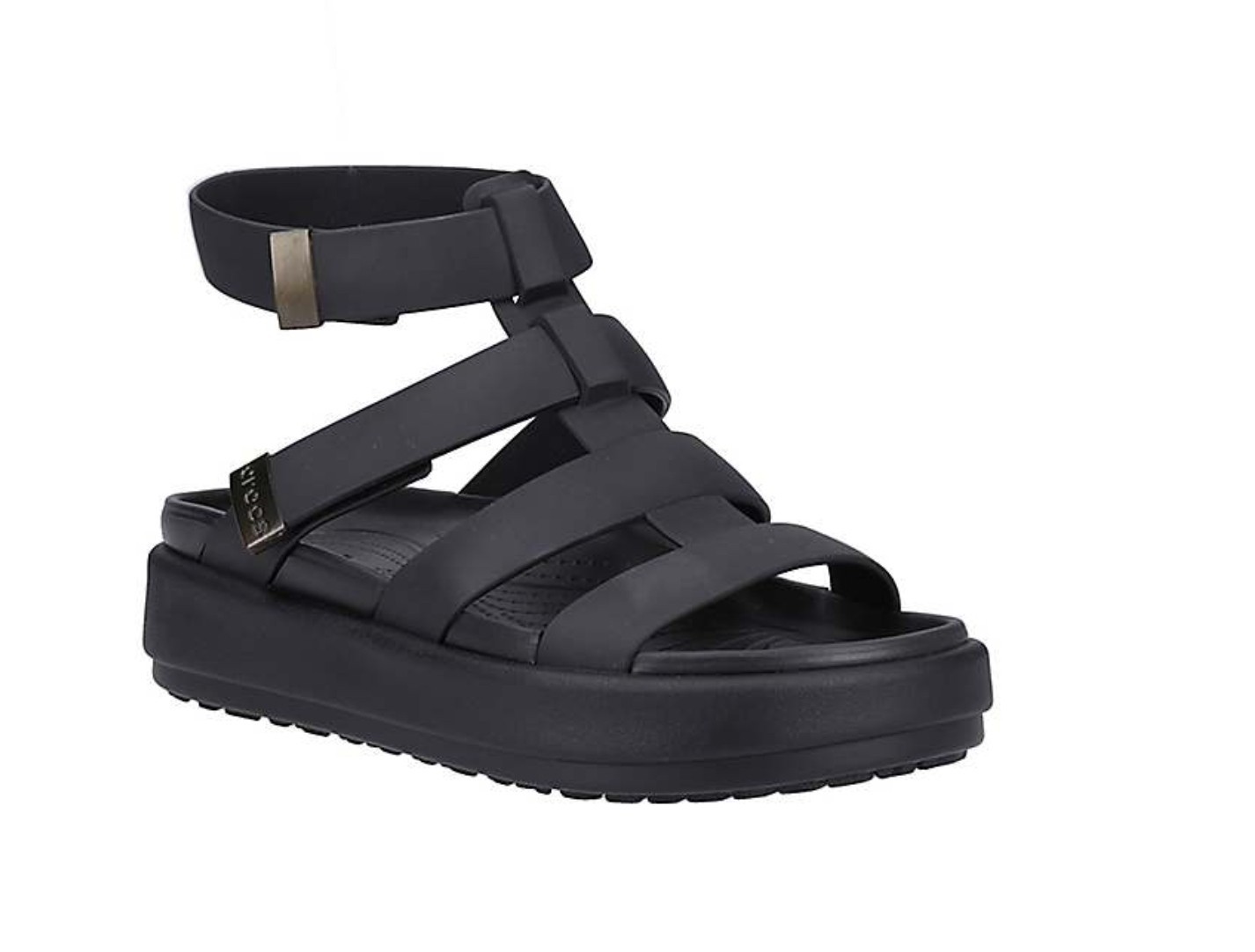 Crocs Brooklyn Luxe Gladiator Sandals Black sz 9