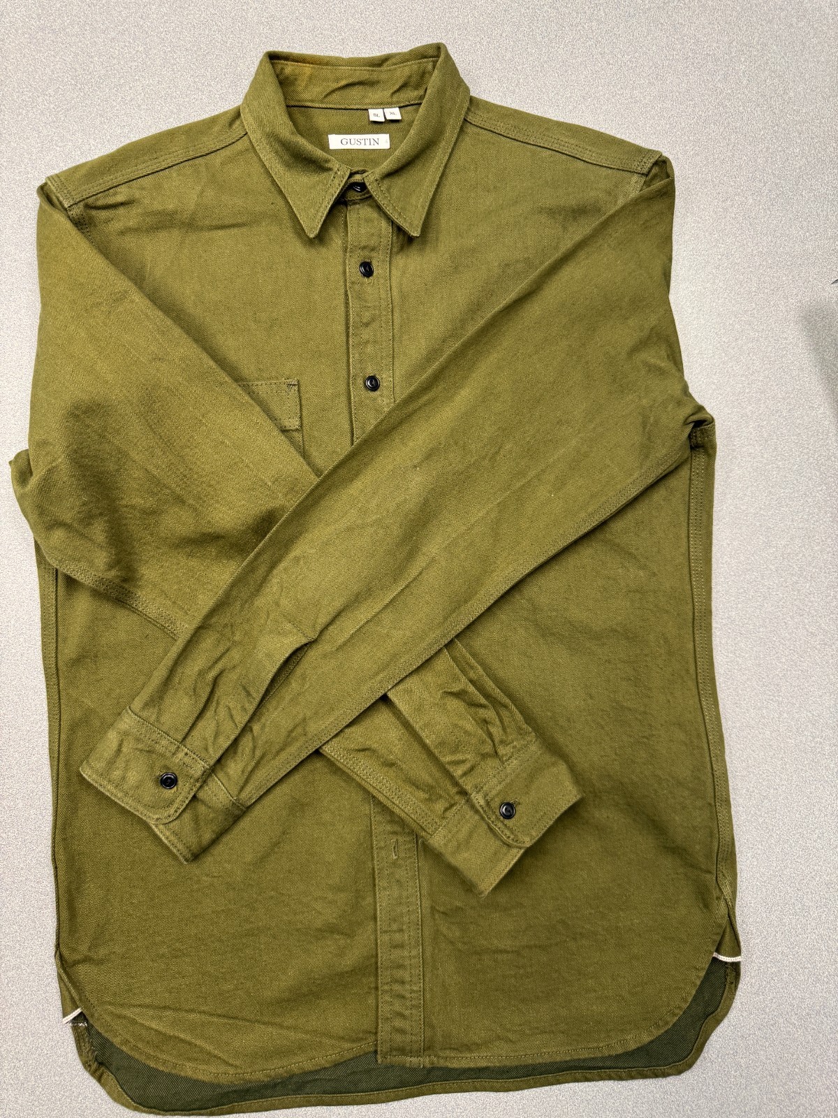 Gustin #40 Japan Olive Workshirt Slim XL