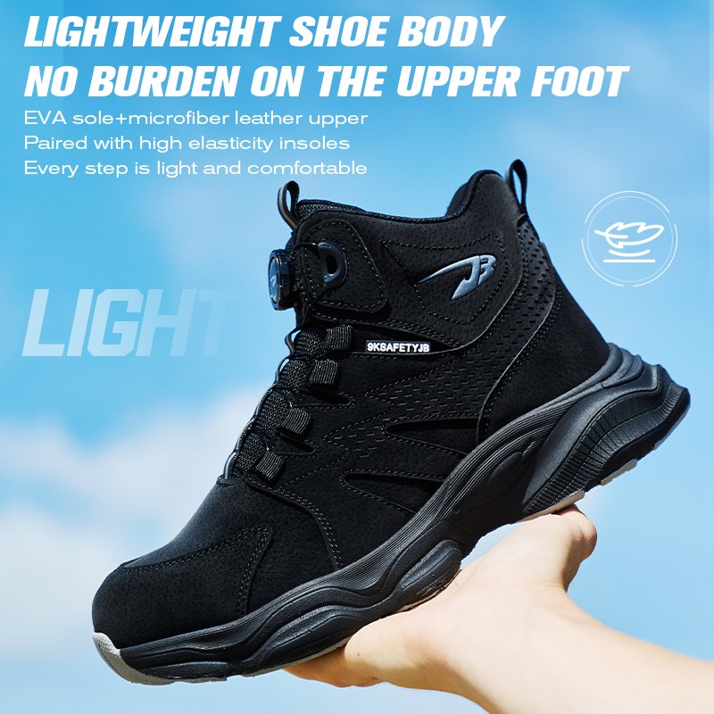 Mens Steel Toe Work Boots Safety Shoes Indestructible Sneakers Lightweight Shoes