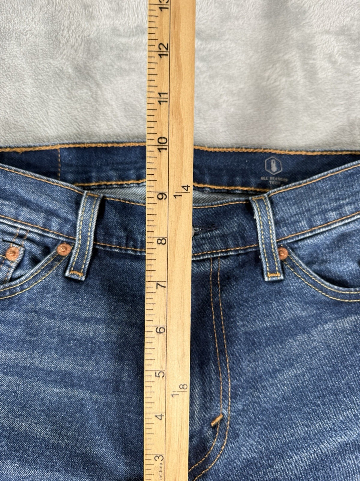 Levis 511 Jeans Mens 30×30 Blue Denim Slim All Seasons Tech