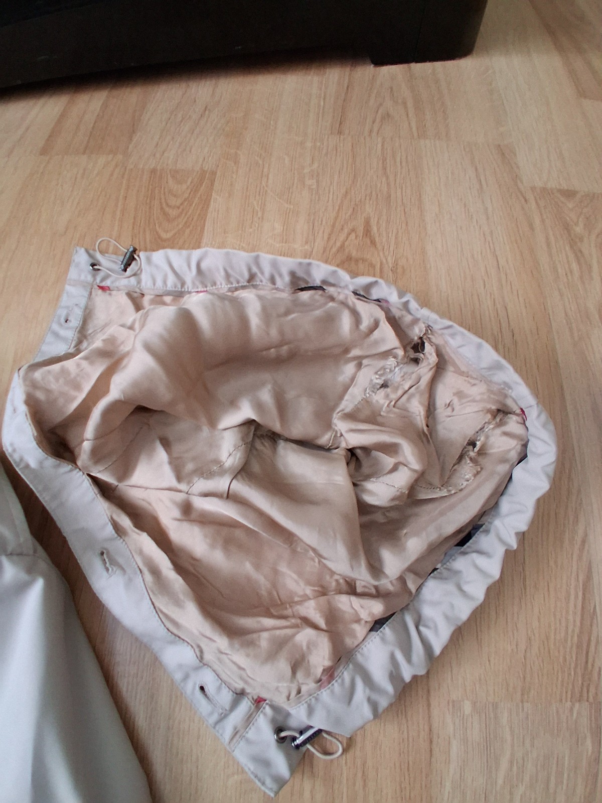 Burberry Brit Beige Double-Breasted Belted Long Trench Coat Pockets UK 6