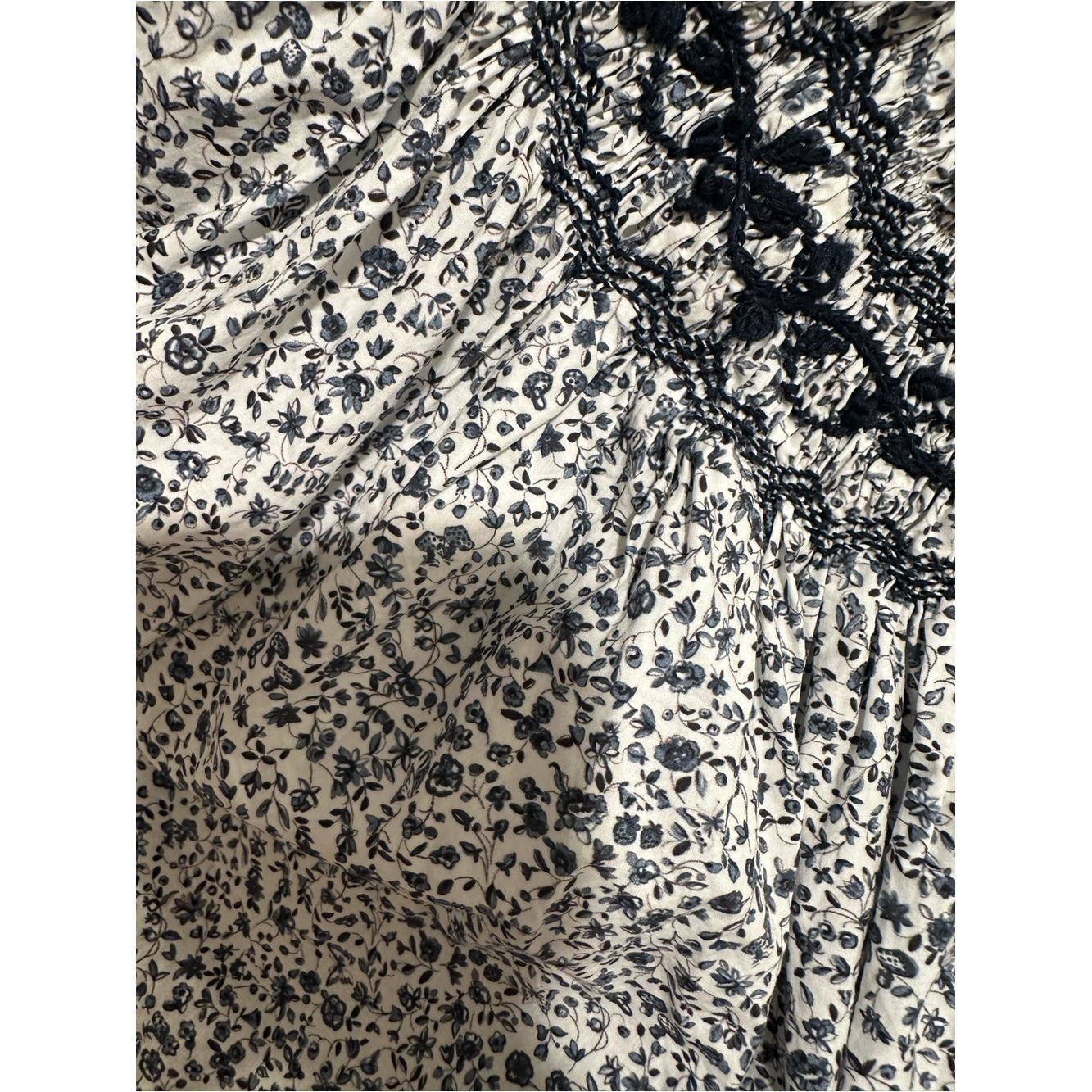Doen Odessa Dress blue champignon floral