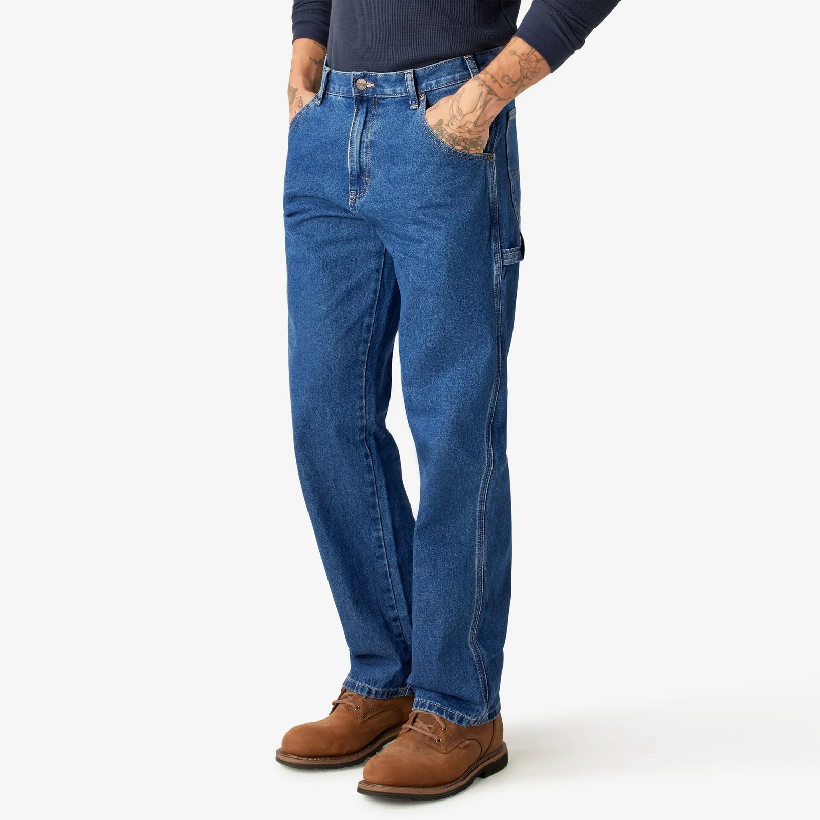Dickies Mens Relaxed Fit Carpenter Jeans (30 to 48)