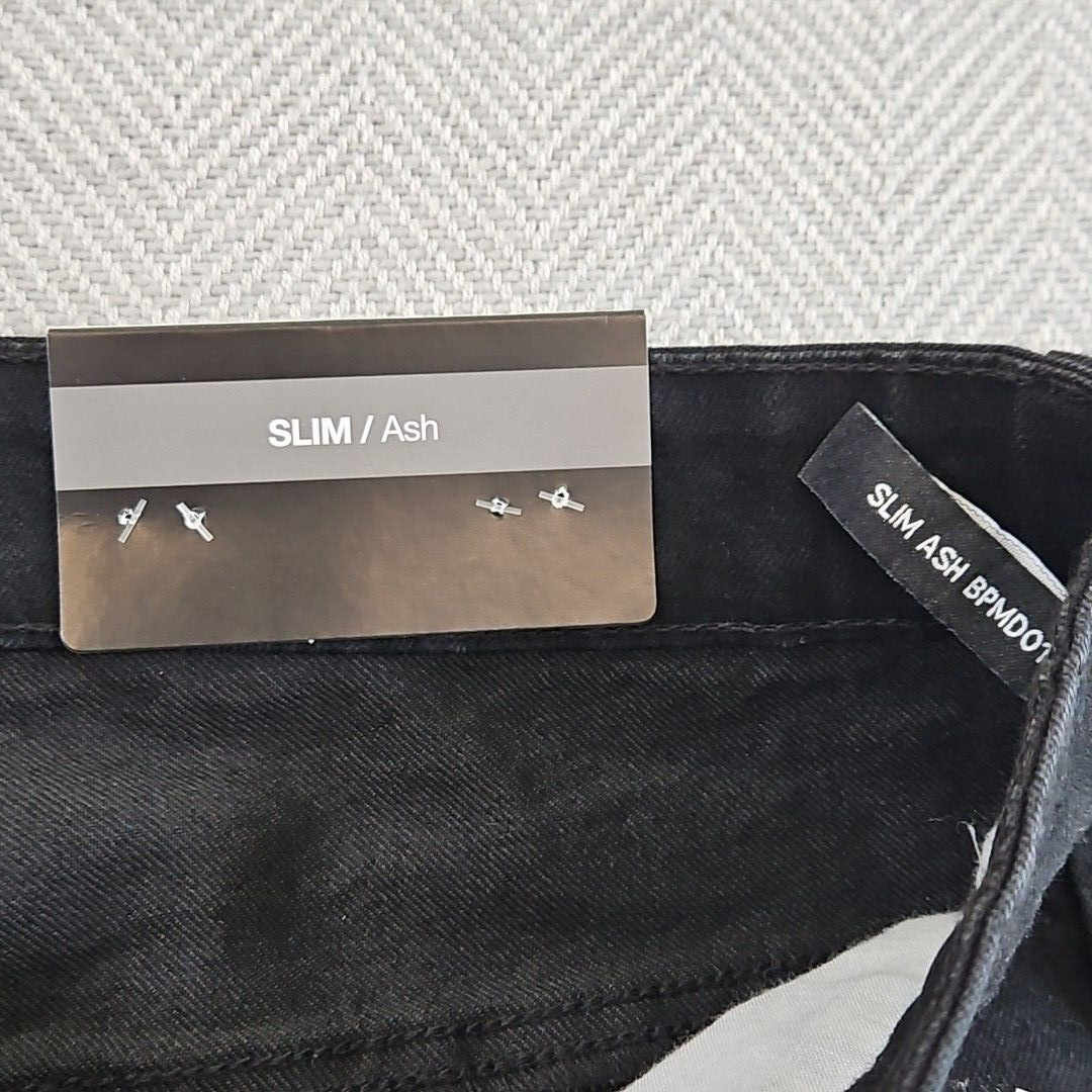 Buffalo David Bitton Ash Jeans Men’s Size W36 L32 Black Slim Fit NWT Classic