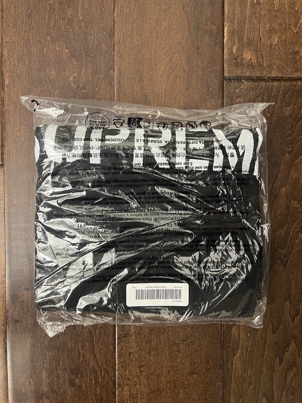 Supreme SS26 Marc Hundley Hard Graphic Logo Tee Black Size XXL New Rare IN HAND