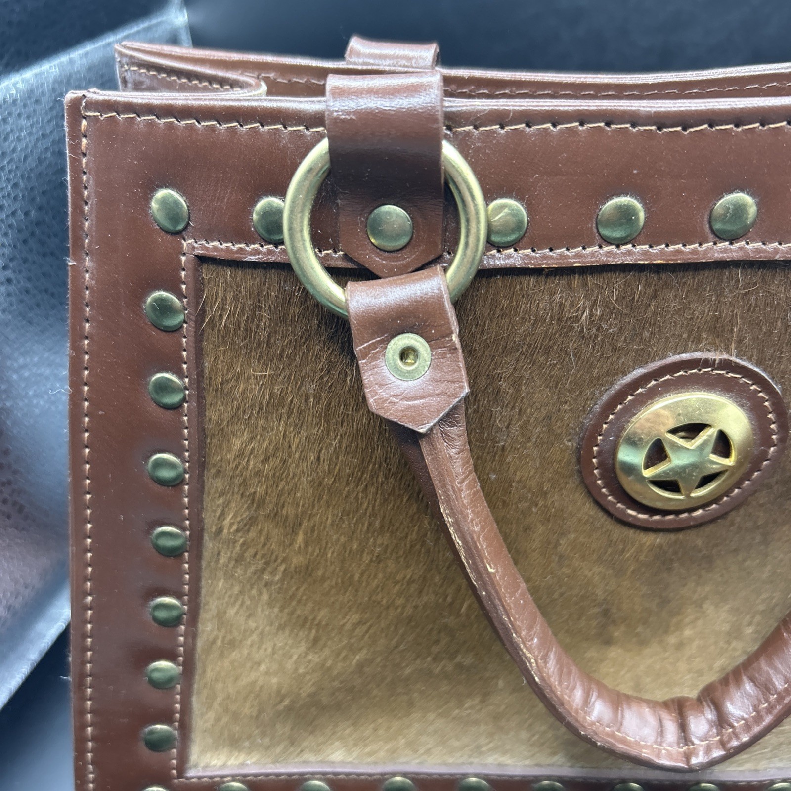 RSL Made In Paraguay Hair On Hide Purse