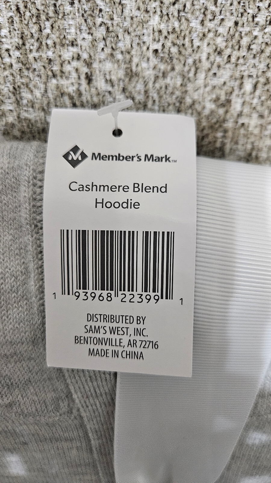 Hoodie, Member’s Mark Women’s Luxury, Cashmere Blend Size M