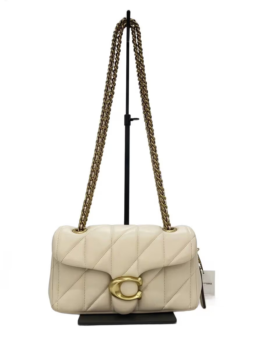 COACH Shoulder Bag Leather WHT Solid CP149 from Japan
