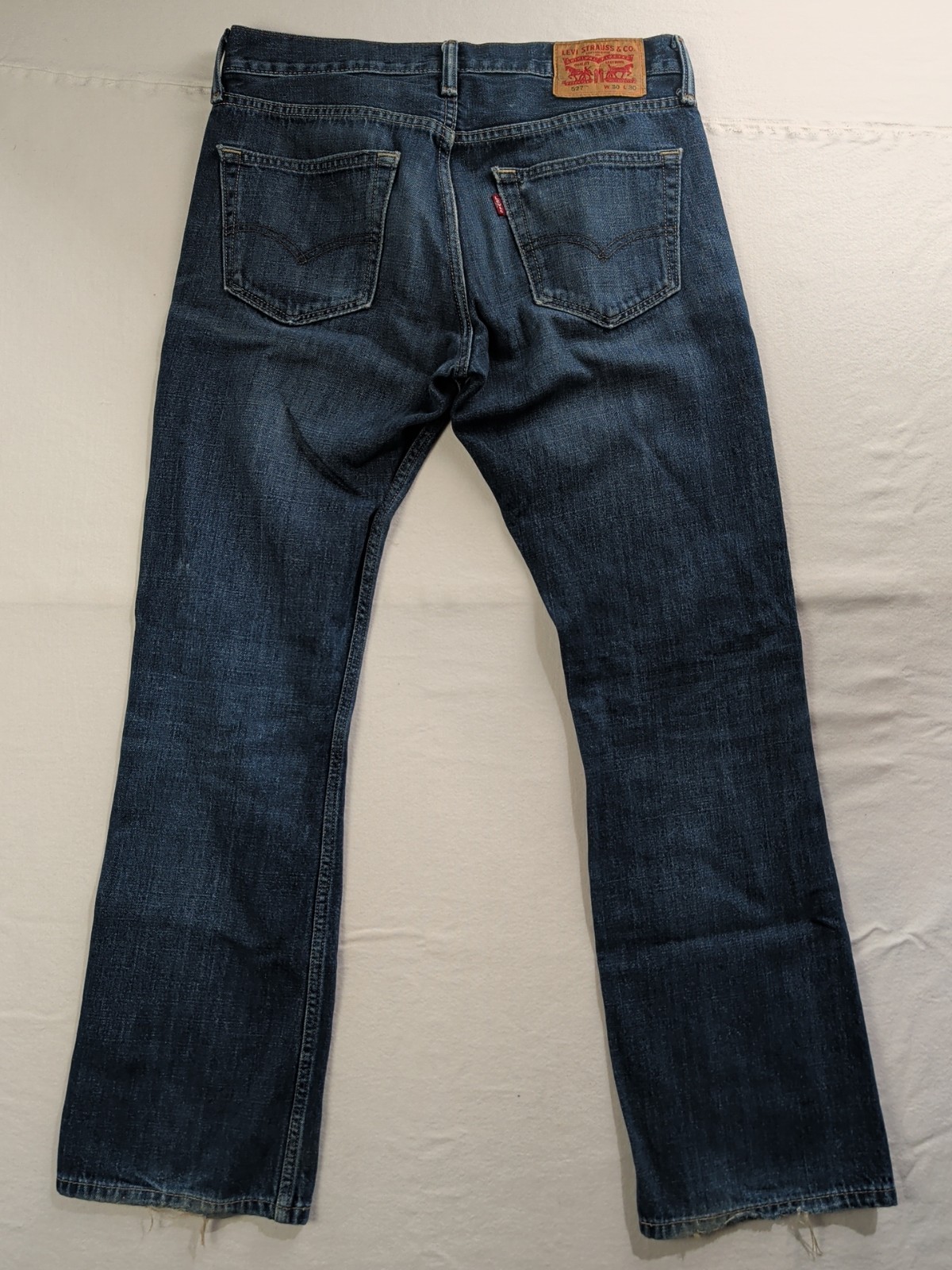 Levis 527 Low Boot Cut Mens 30×30 Blue Jeans