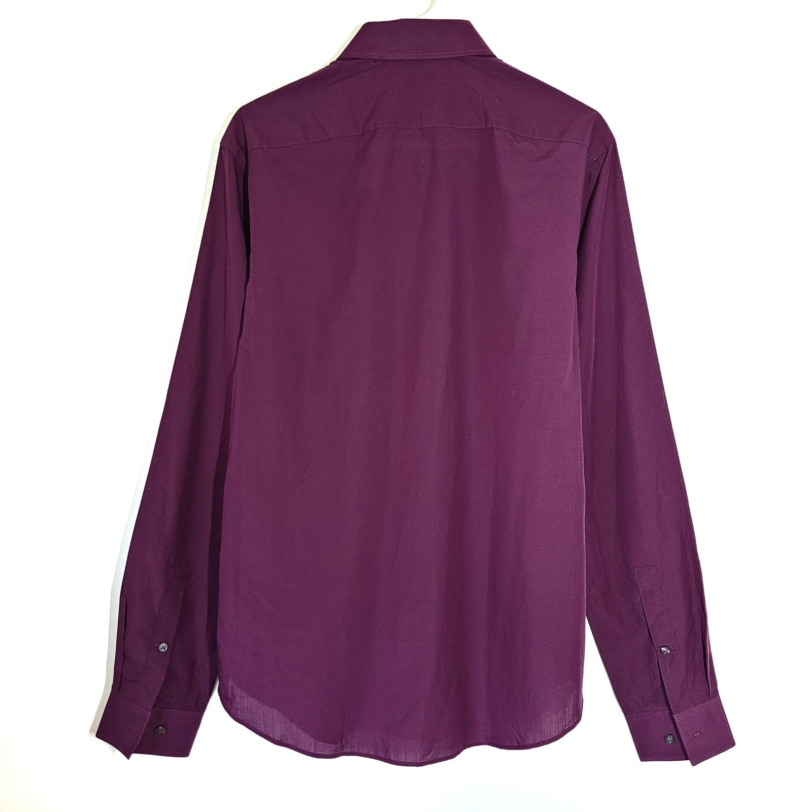 Michael Kors Men’s Slim Fit Sweat Wicking Button Up Dress Shirt Purple Size M