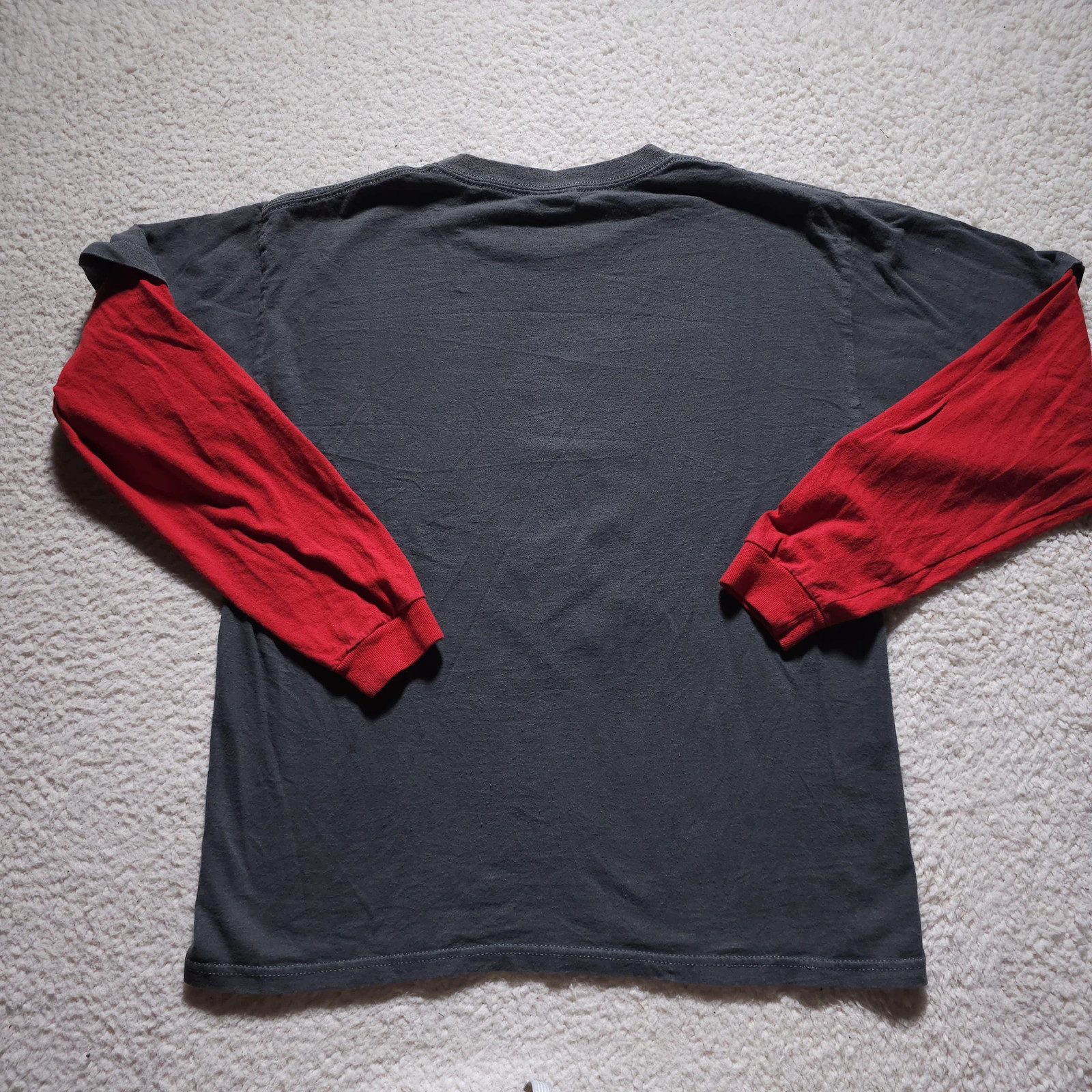 Super Mario Bros Nintendo Raglan Shirt Long Sleeve Graphic Gamer Tee Y2K 2007 M