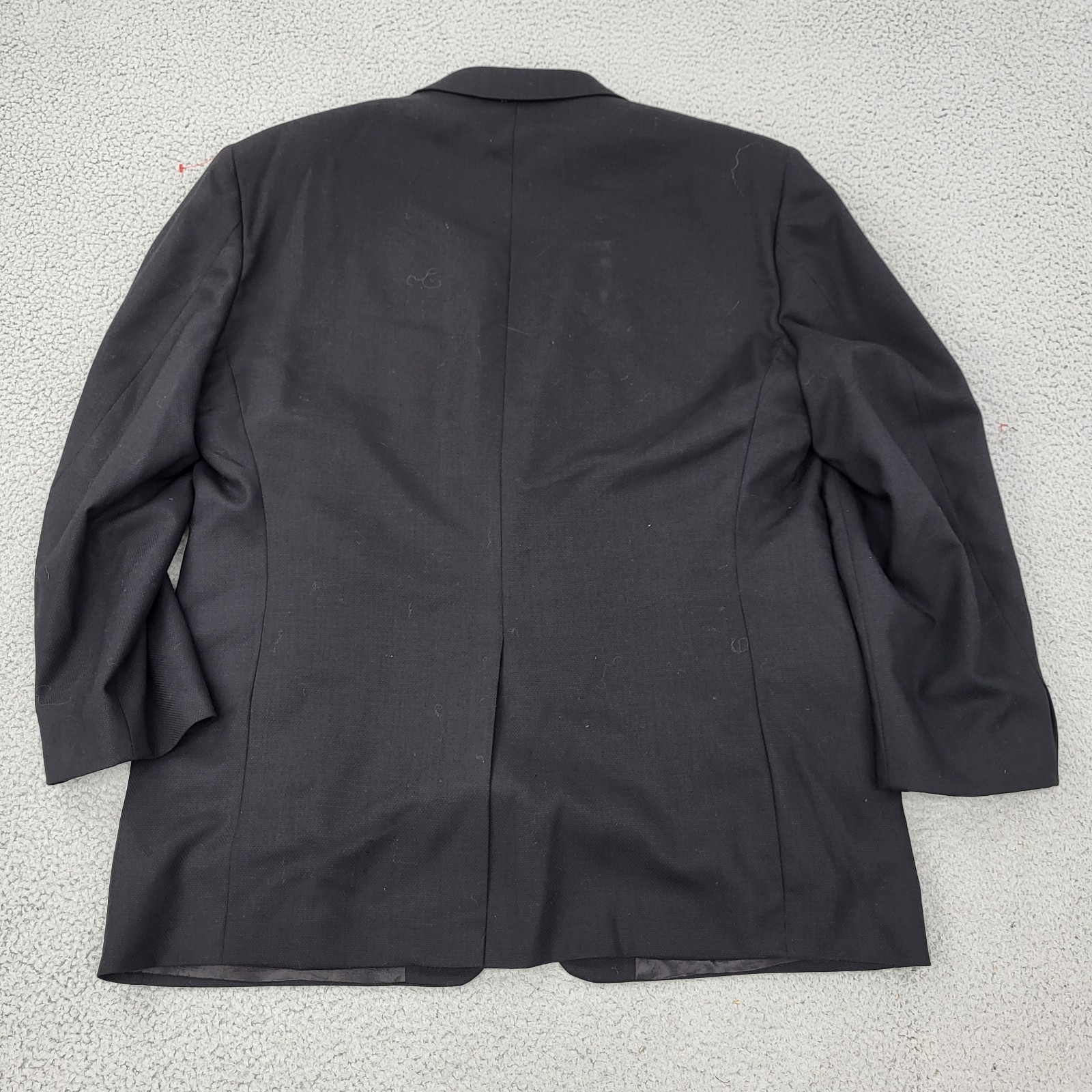 Corporate Image Tom James Blazer Mens Large Wool Black Suit Jacket Sport Coat
