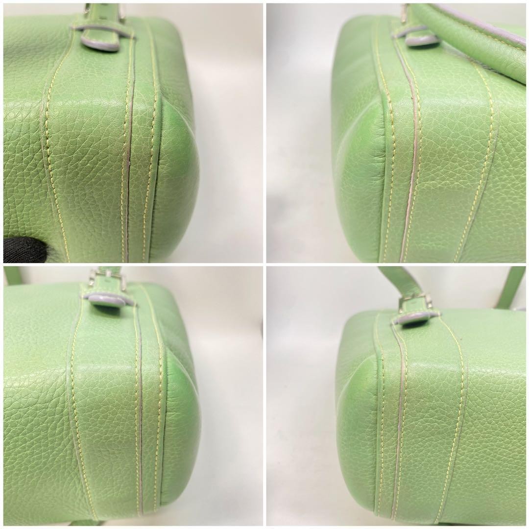 LOEWE Cenda Tote Bag Leather Handbag Green 11.4in x 9.1in x 4.3in Shoulder Bag