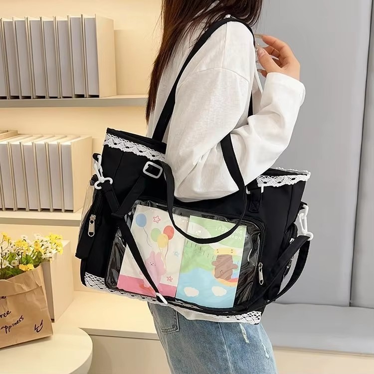 Large Anime Itabag Tote Bag 33cm/13in x 22cm/8.7in x 12cm/4.7in Nylon Lining