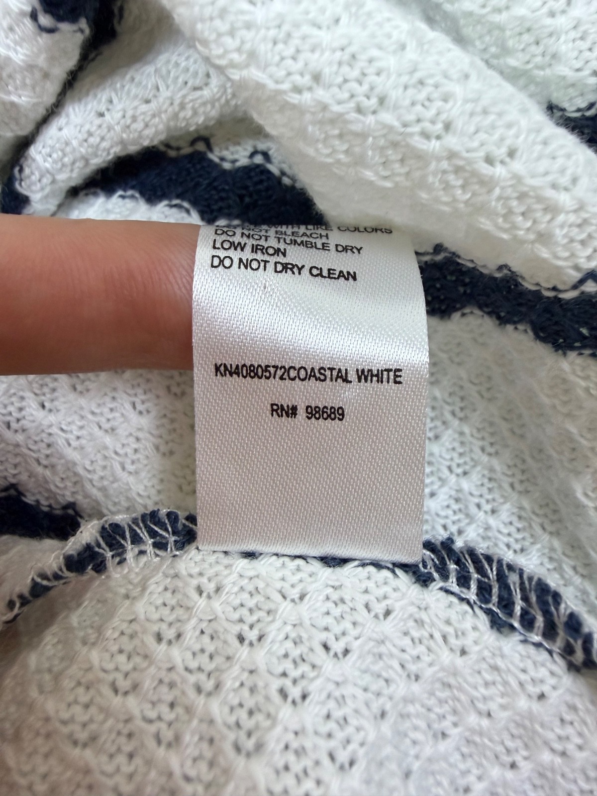 Todd Snyder Relaxed Textured Montauk Polo Coastal White Stripe Cotton Linen S