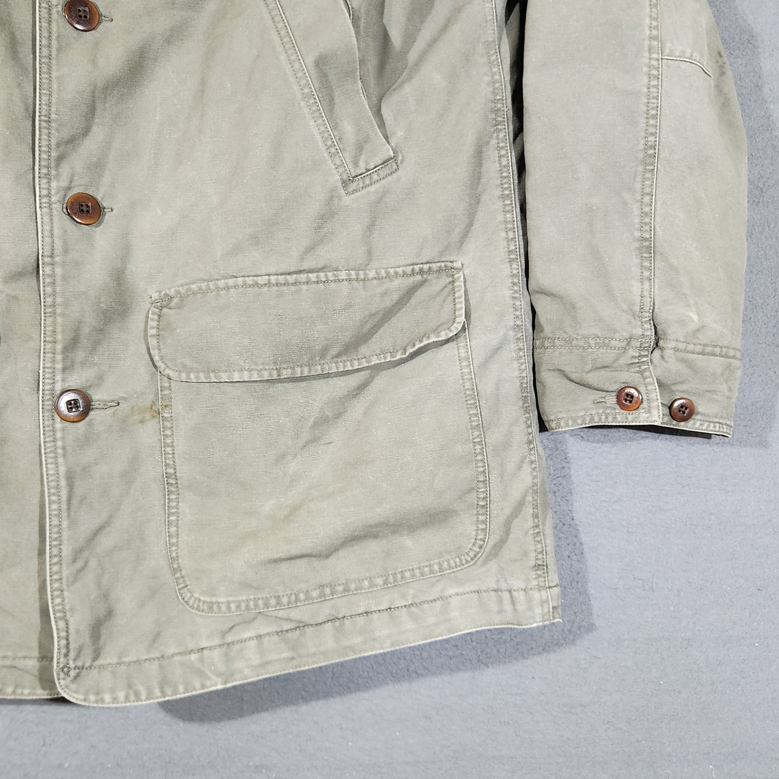 LL Bean Barn Chore Jacket 0 WY20 Field Coat Thinsulate Quilted Lining Men’s L