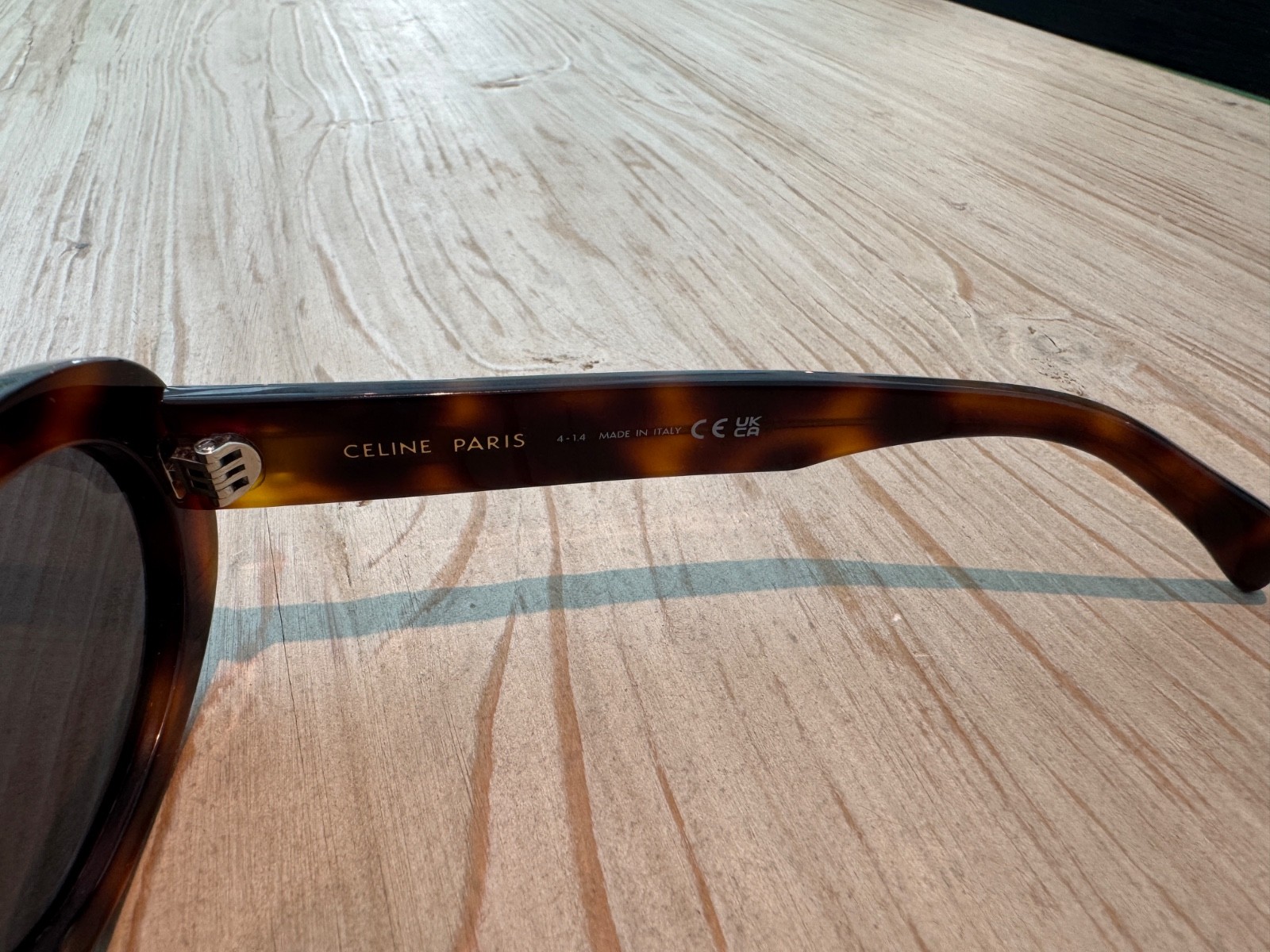 Celine CL40194U 53A Triomphe Oval Women Sunglasses Havana Gold Grey
