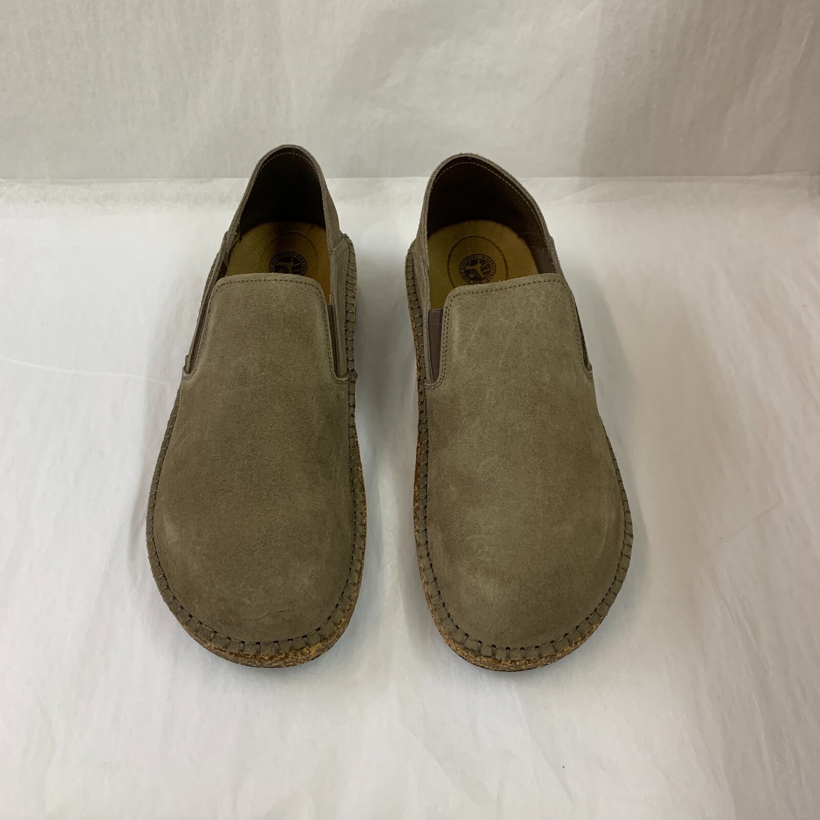 Birkenstock New w/o Box Callan Gray Taupe Suede Leather Regular – Select Size