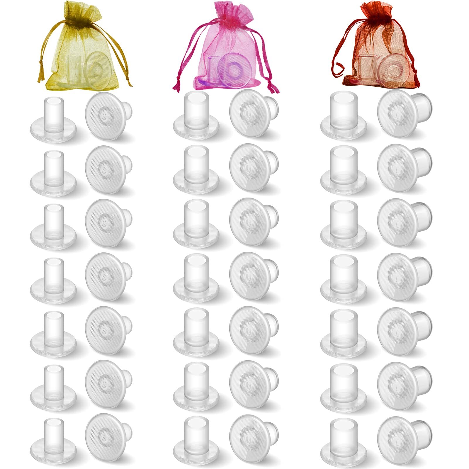 Heel Protectors for Grass 21 Pairs 4 Sizes Clear