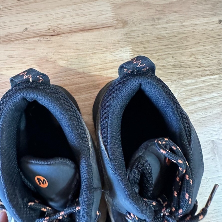 Merrell Juniors Moab Speed Mid Black Sneaker Boots Size 3 Lace Up MK265424