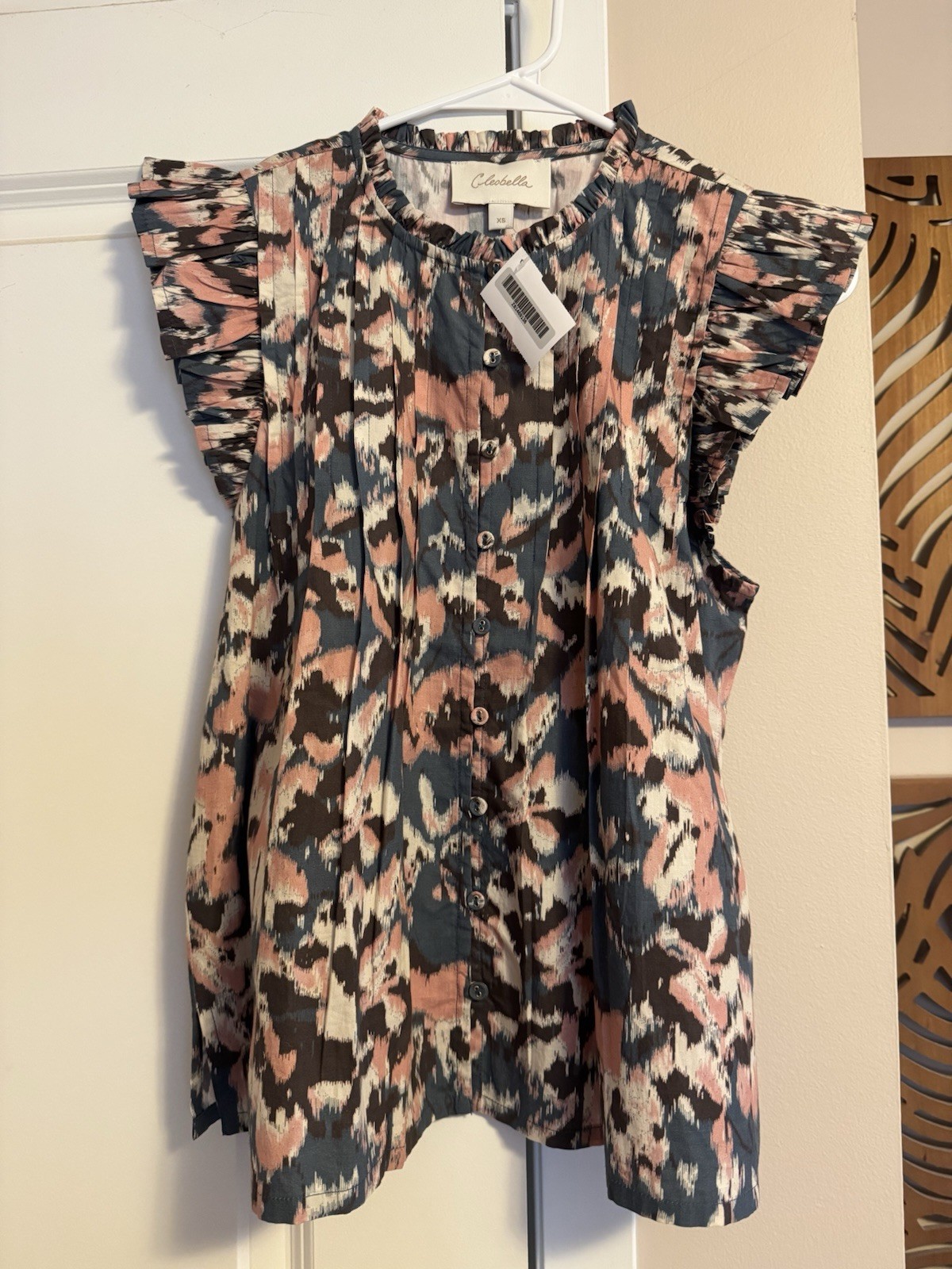 Cleobella Maritza Blouse Le Jules Print Size XS NWT