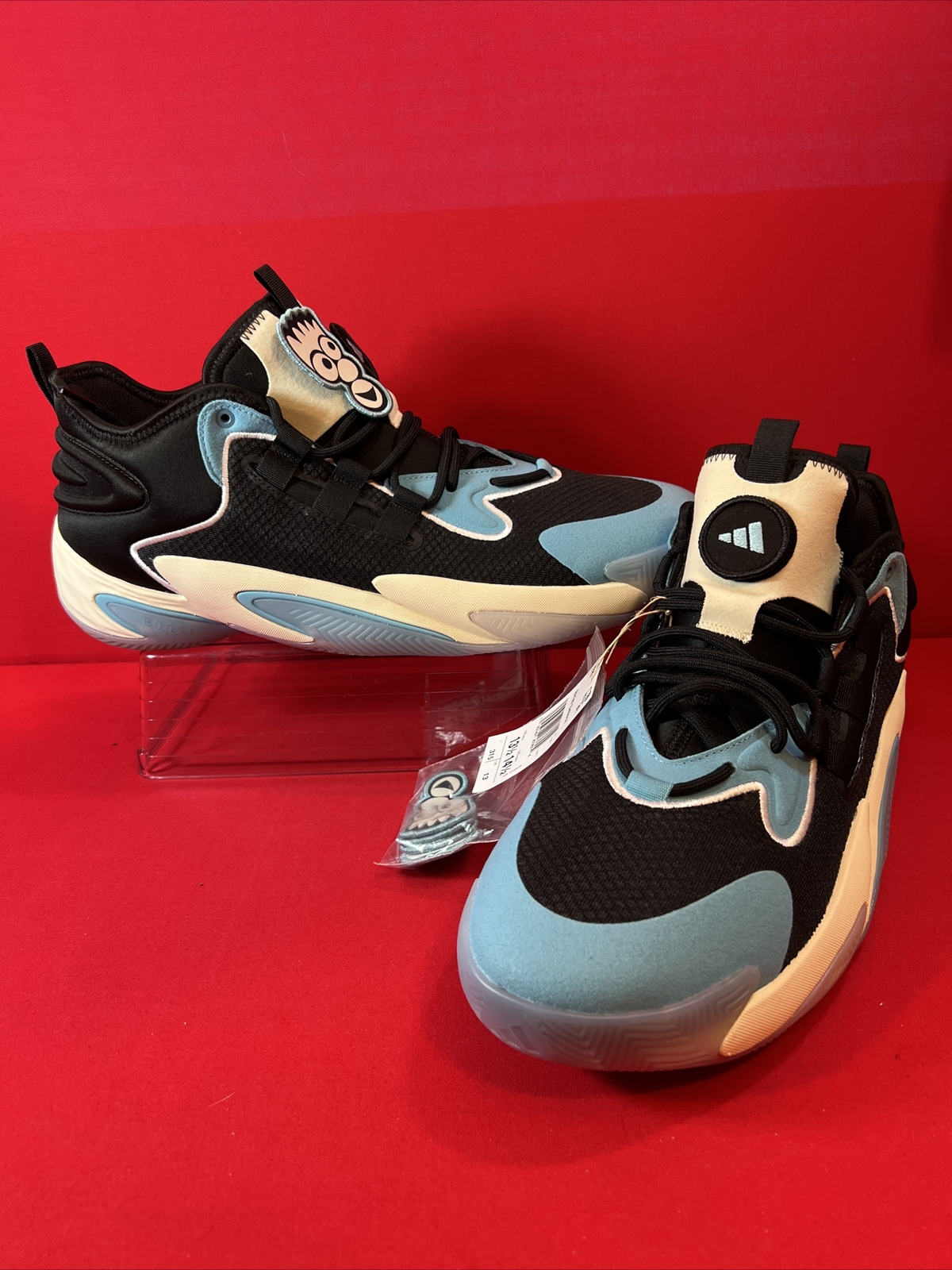 Size 13.5 – adidas BYW Select Black Preloved Blue