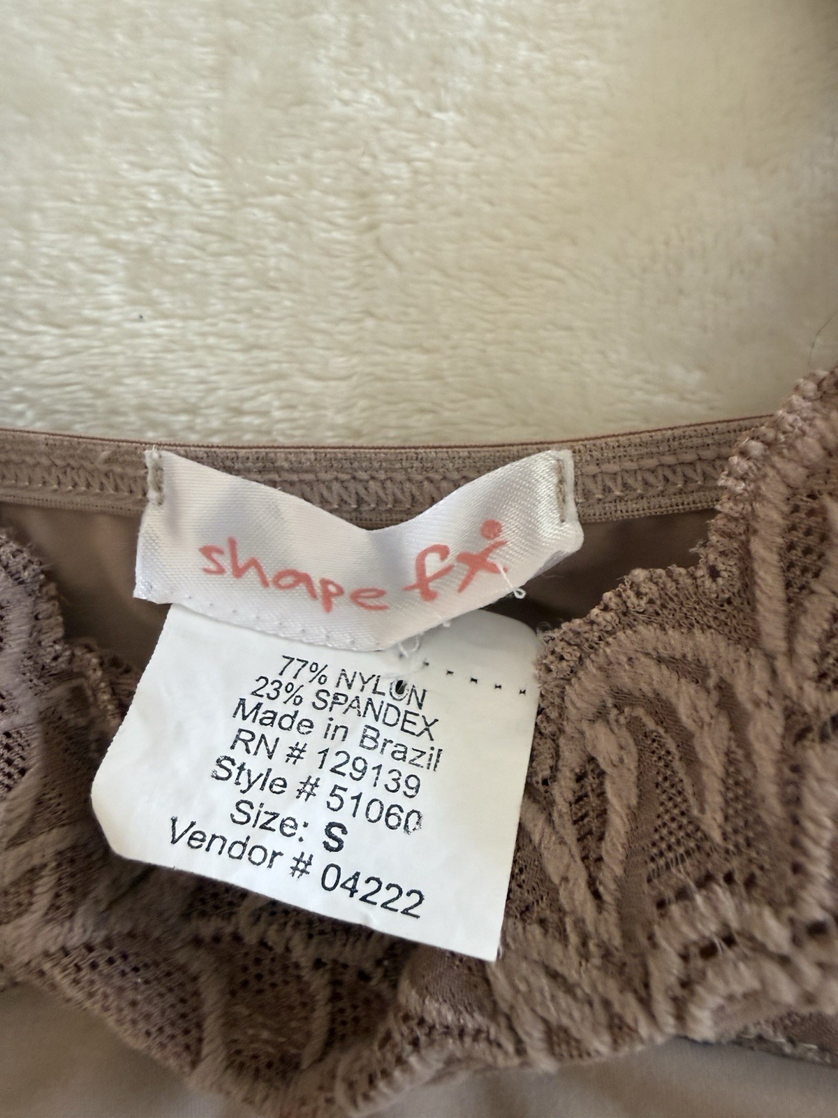 SHAPE FX Camisole – S -Square Neck w/Lace Bust, Adj. Straps, Shaping