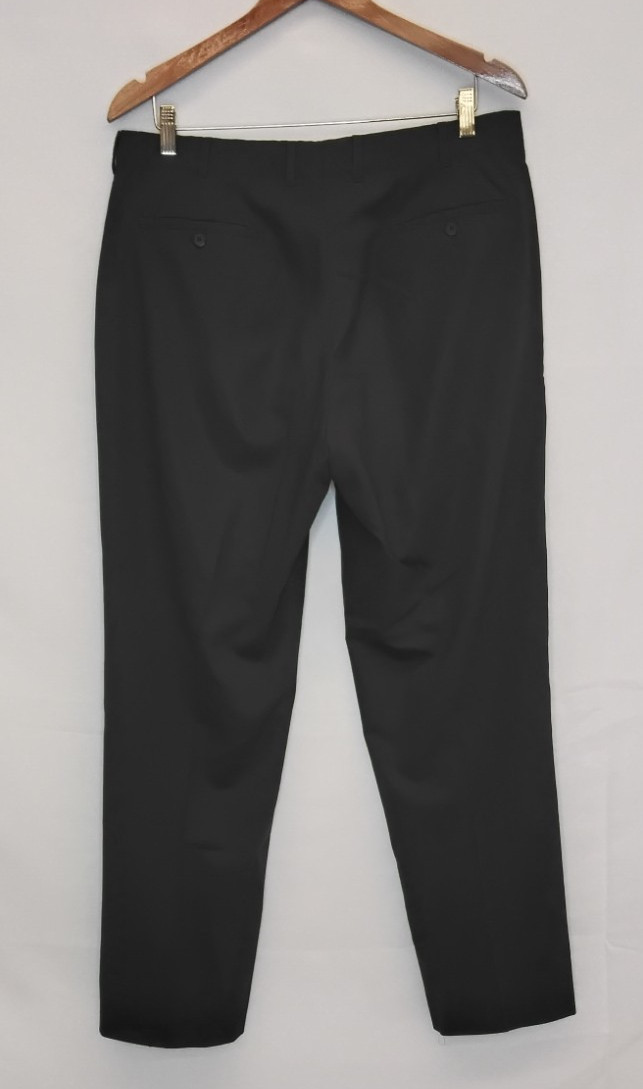 Prada Wool Slacks Men’s EU 52 (US 42) Black Dress Formal Wear #Z5759