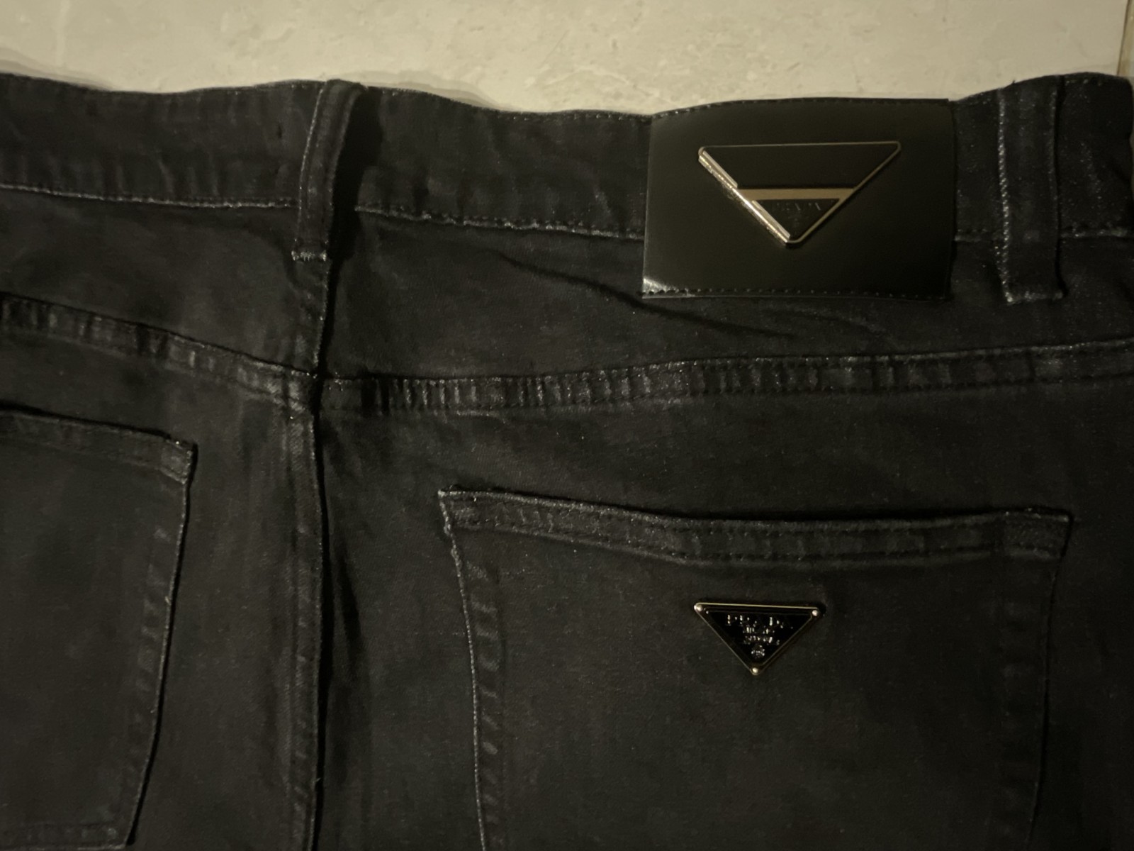 PRADA Five Pocket Denim Jeans Straight Leg Men’s Size 38 Made In Italy