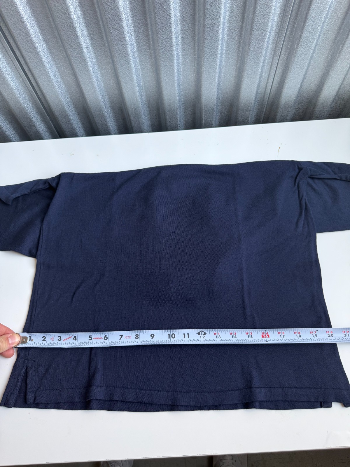 Ralph Lauren Purple Label Men Polo L Navy Blue Luxury Short Sleeve England