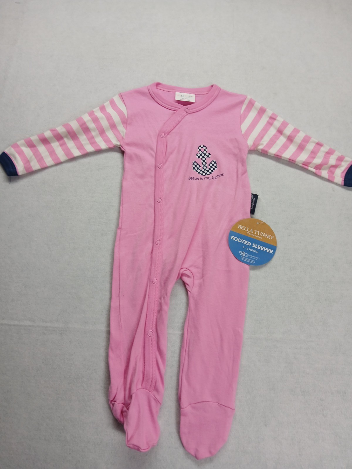 Bella Tunno Girl Footed sleeper size 6-9 m one piece