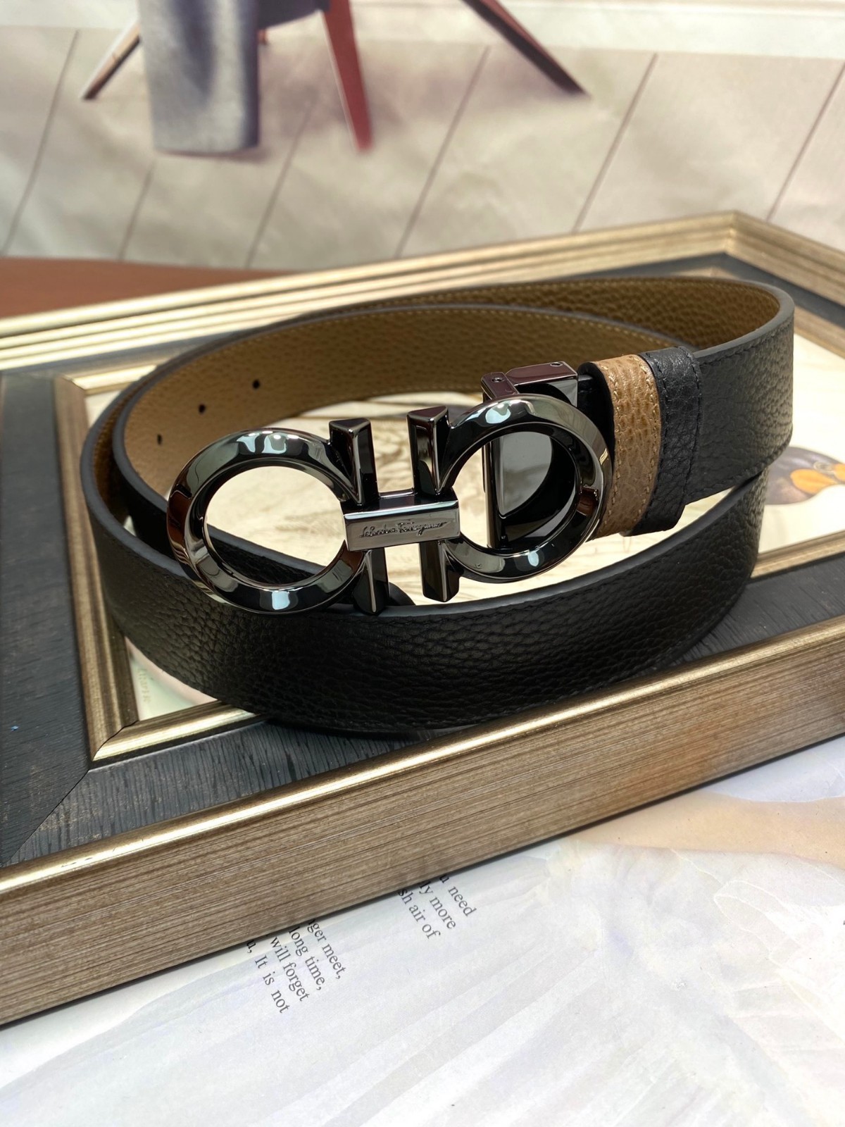 ferragamo belt authentic men