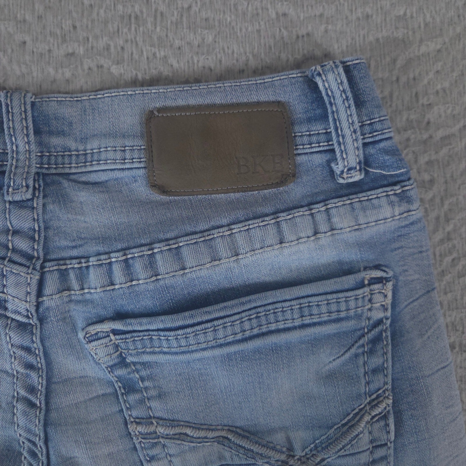 BKE Jeans Mens 29×32 Blue Aiden Boot Stretch Light Wash Repreve Denim Bootcut