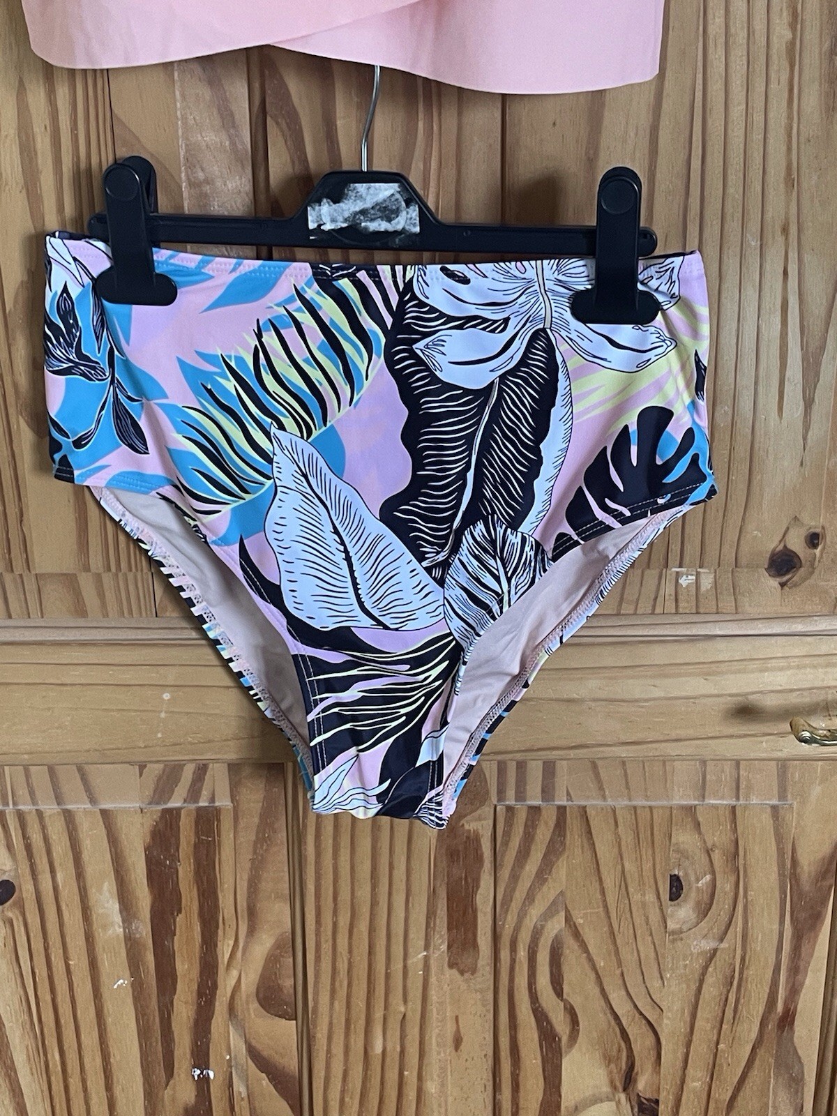 Women’s Floral Tankini with High Waisted Bikini Bottoms – Size S (8-10)