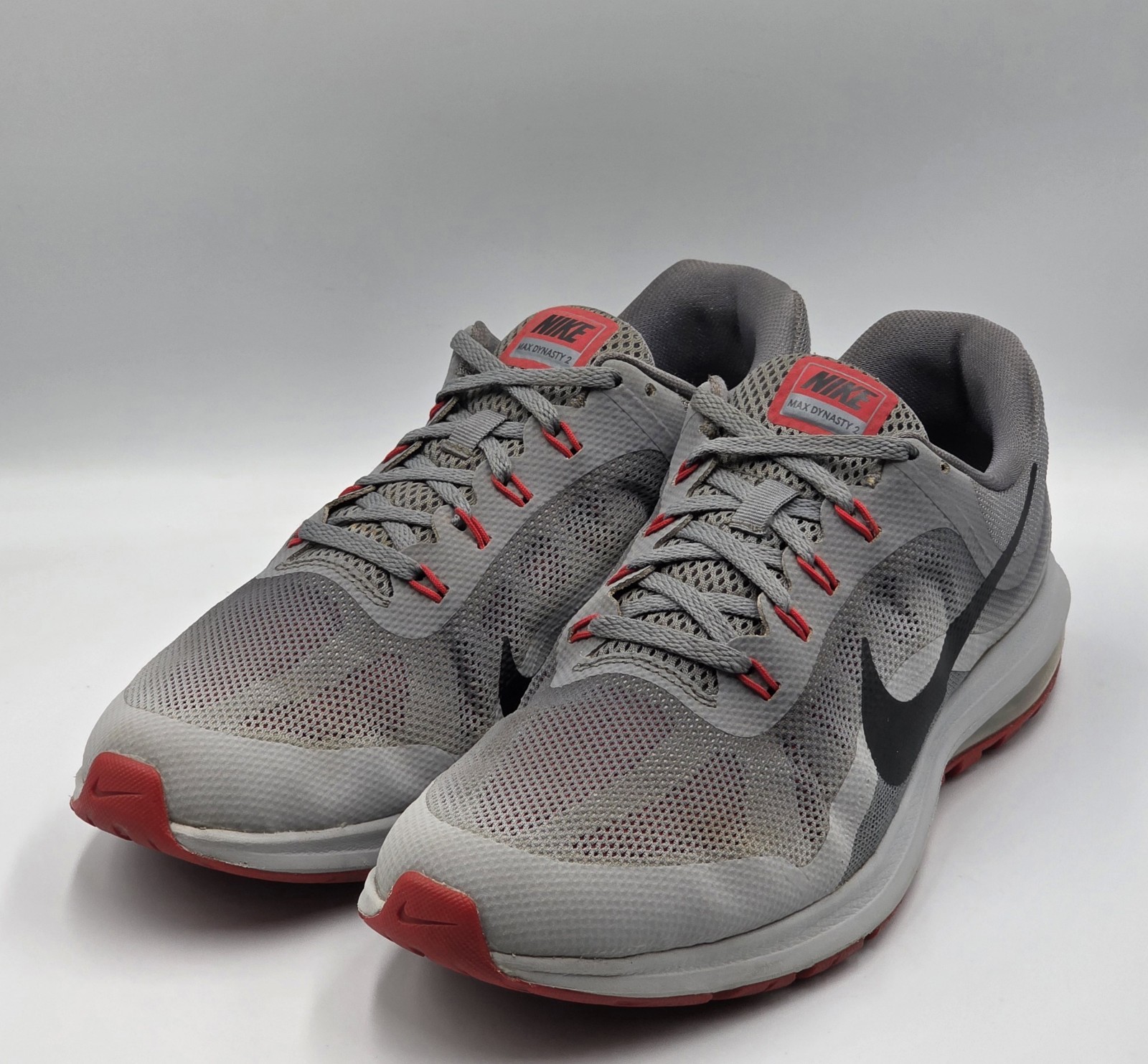 Nike Max Dynasty 2 Running Shoes Grey 852430-013 Men Size 12