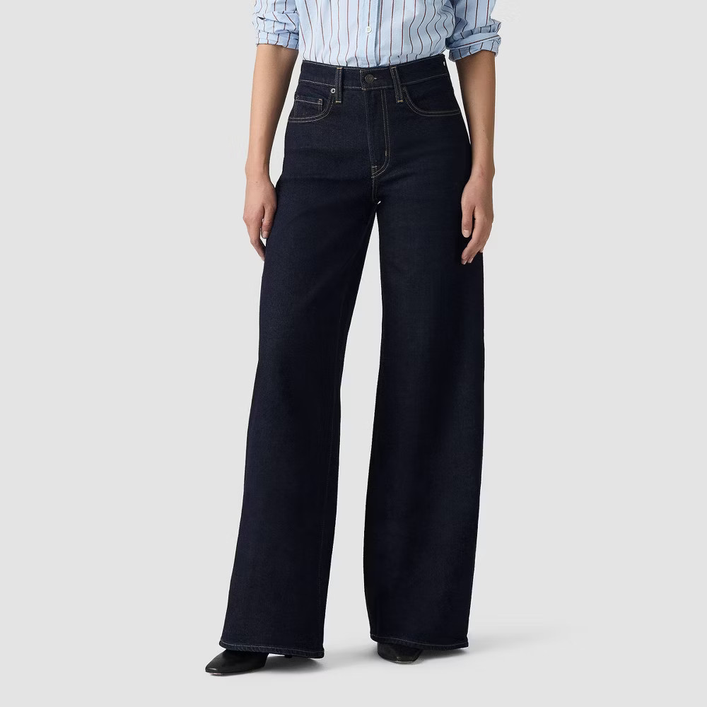 Levi Women High-Rise Wide-Leg Tailored Fit Jeans – Retro Rinse