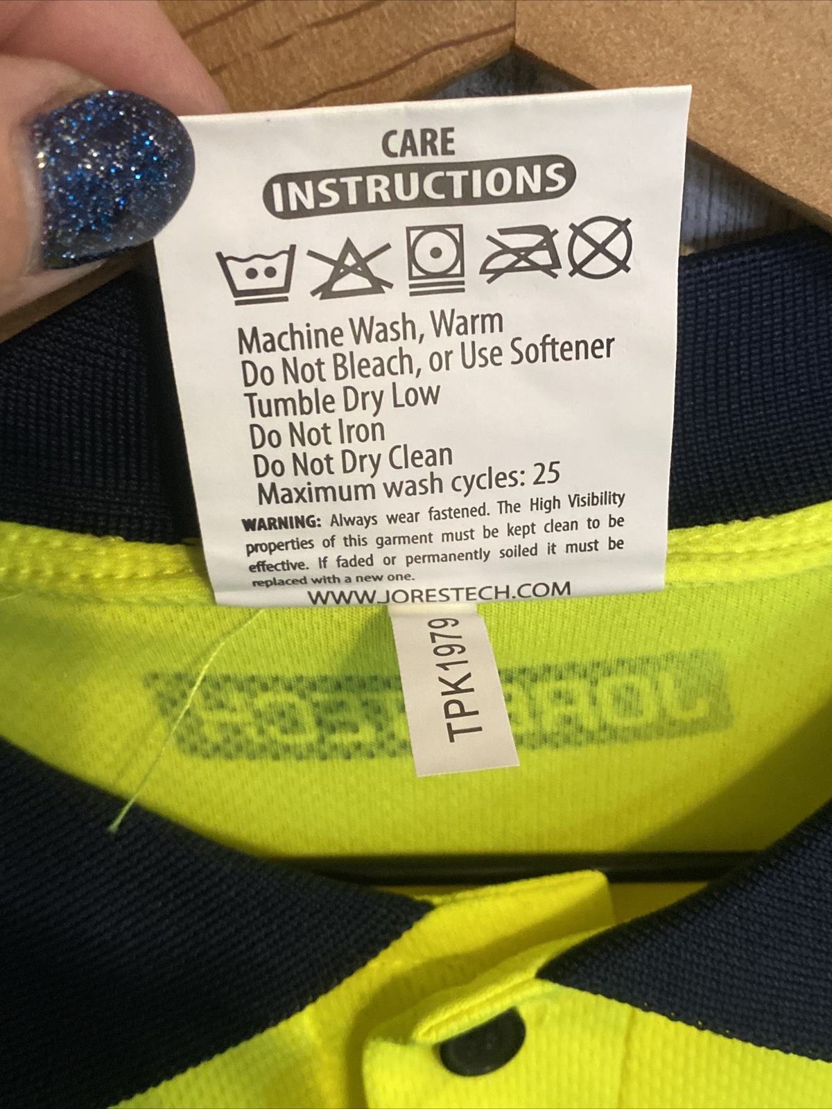 Jorestech Shirt ANSI Reflective Safety Short Sleeve Two Tone Size Medium