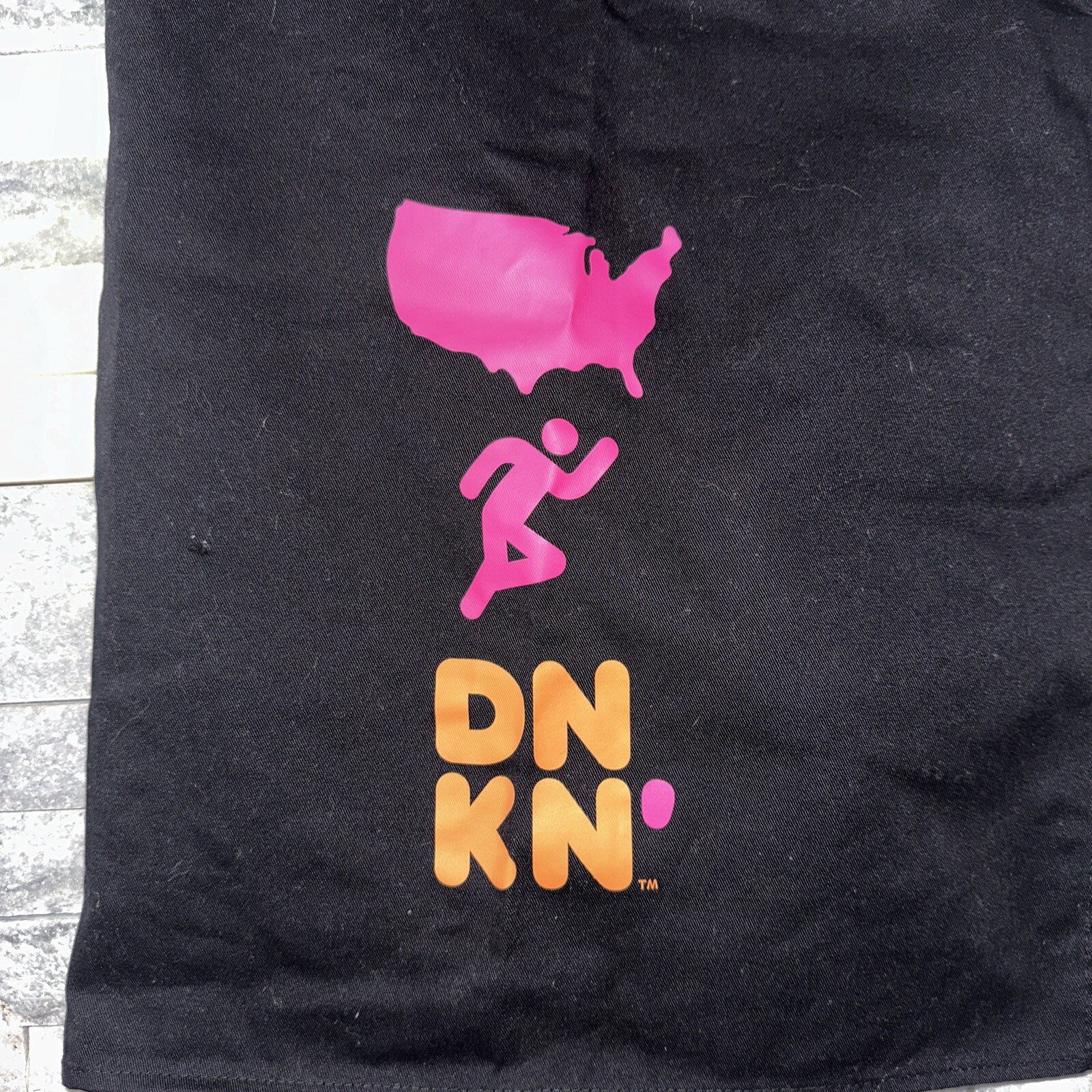 Dunkin Donuts Official Half Apron w/ Iconic Logo America Runs DD Uniform coffee