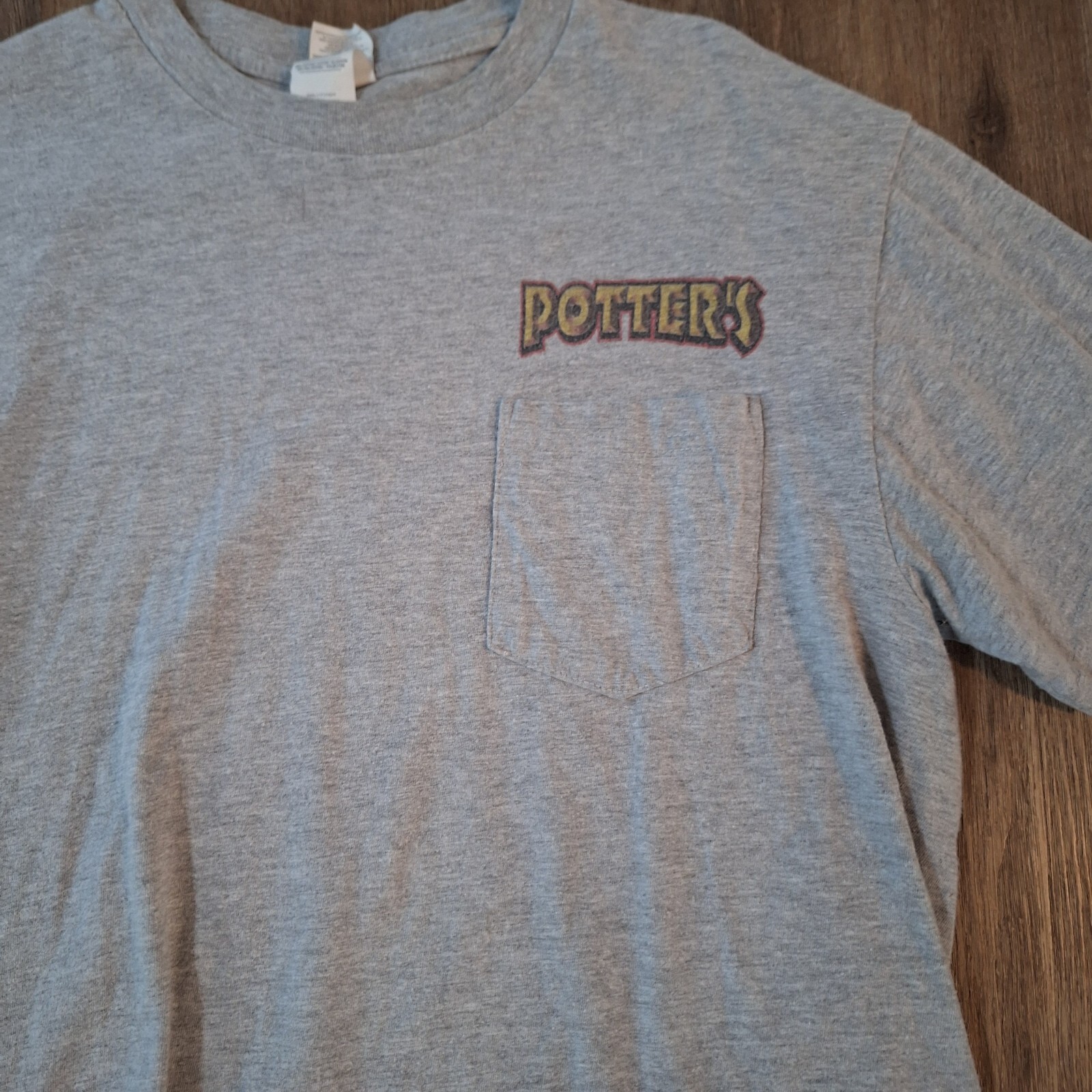 Potters Lawn Care & Landscaping Grey Shirt Short Sleeve Bin6