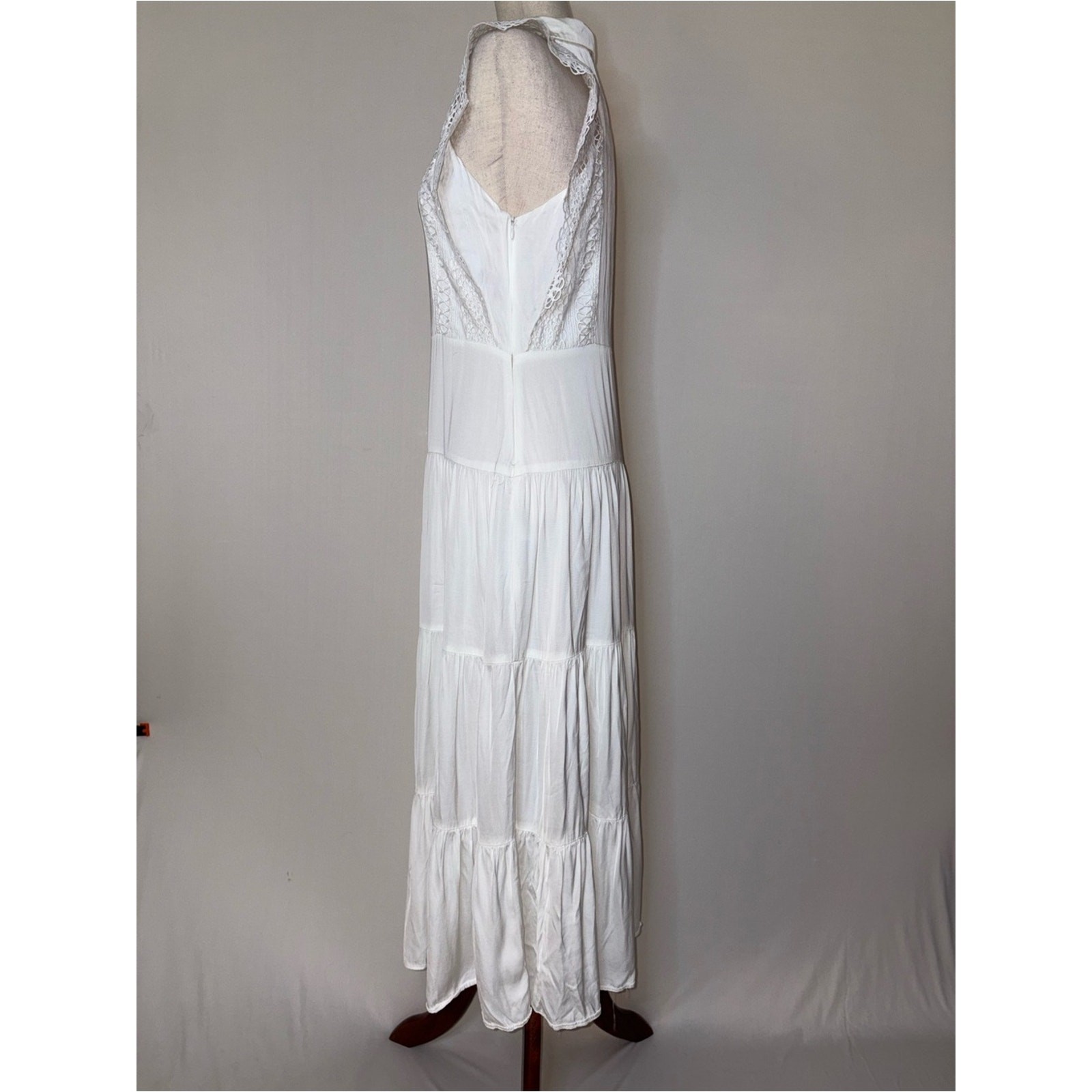 Sandro Paris Maxime Lace-Trim Maxi Dress Size FR 40/ US 8